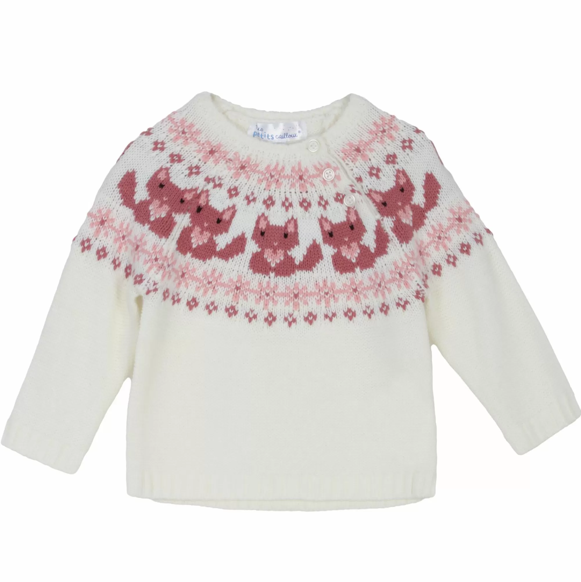 MES PETITS CAILLOUX Hauts | Vêtements<Pull tricot 3/36 mois