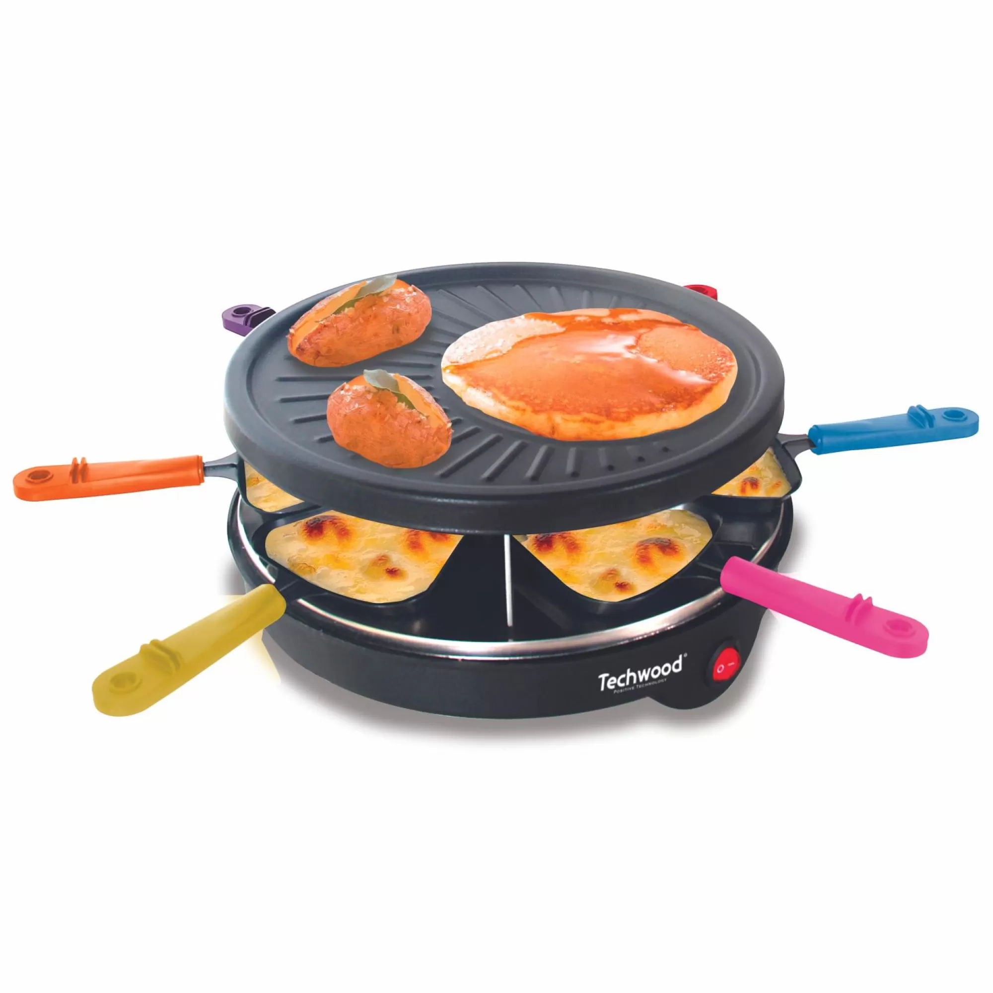 TECHWOOD Cuisson Et Ustensiles | Petit Électroménager<Raclette grill & mini crêpe 6 personnes