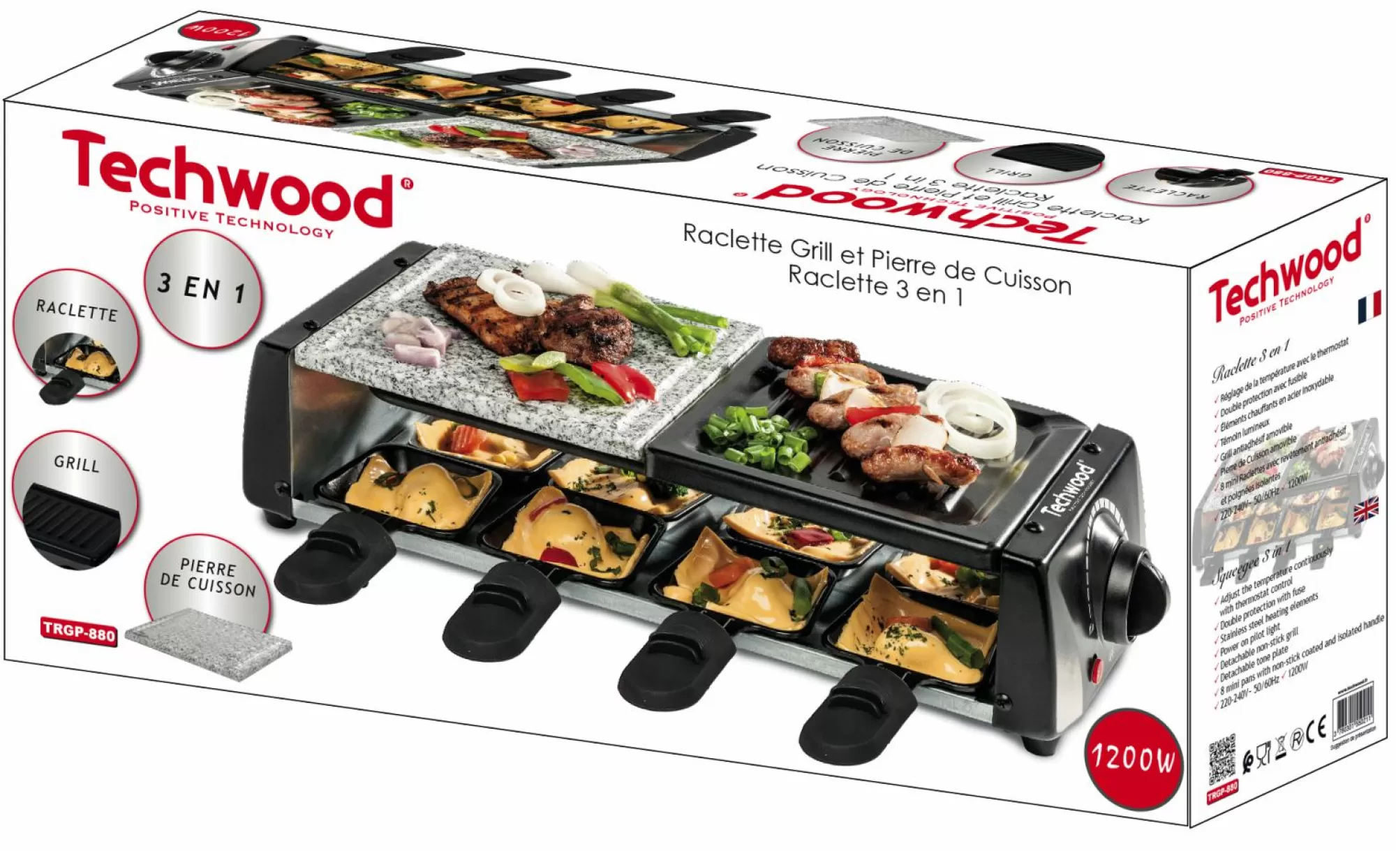 TECHWOOD Cuisson Et Ustensiles | Petit Électroménager<Raclette Grill - Pierre de Cuisson