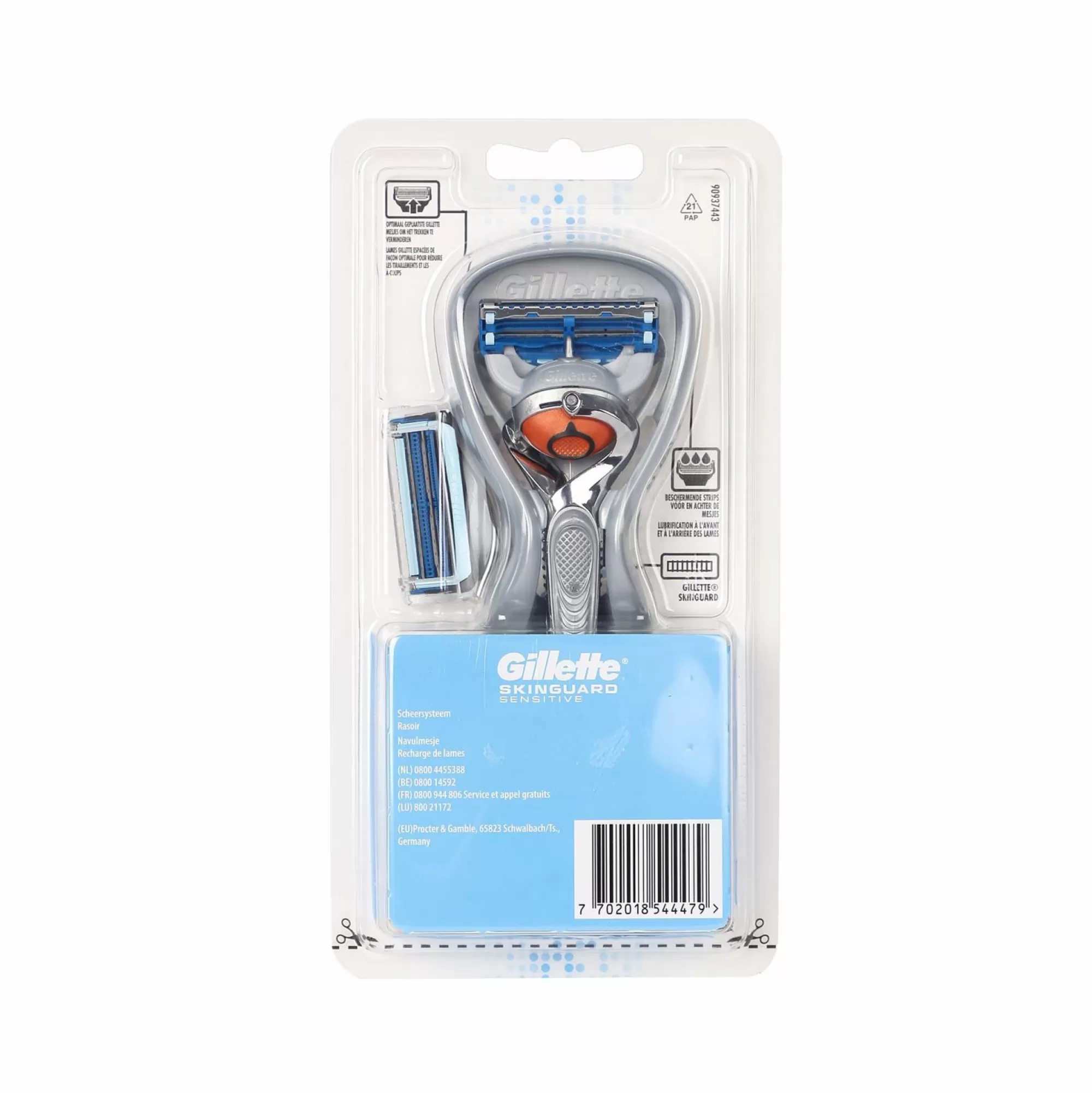 GILLETTE Hygiène<Rasoir peaux sensibles + 1 recharge