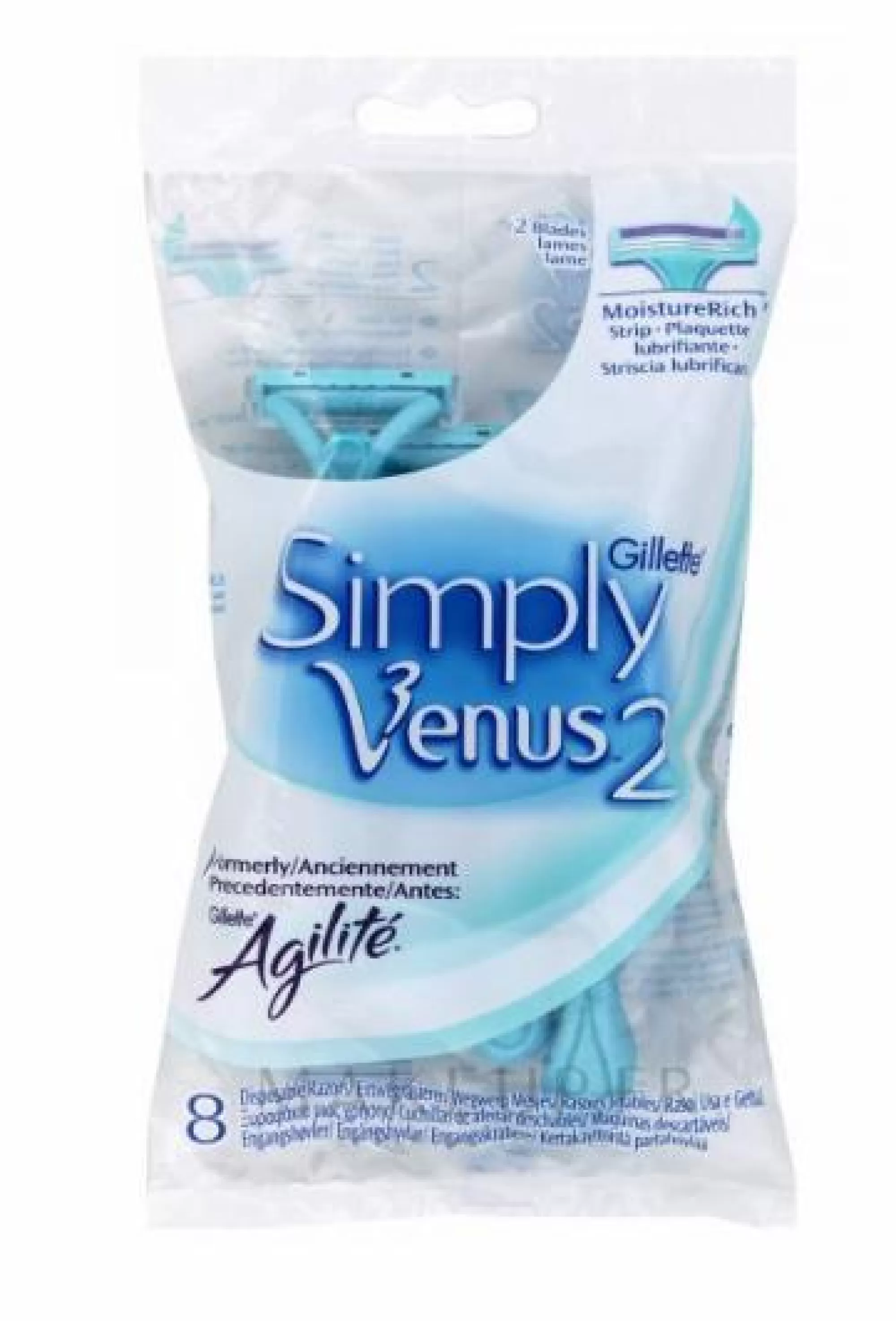 GILLETTE Hygiène<4 rasoirs jetables Simply Venus 2