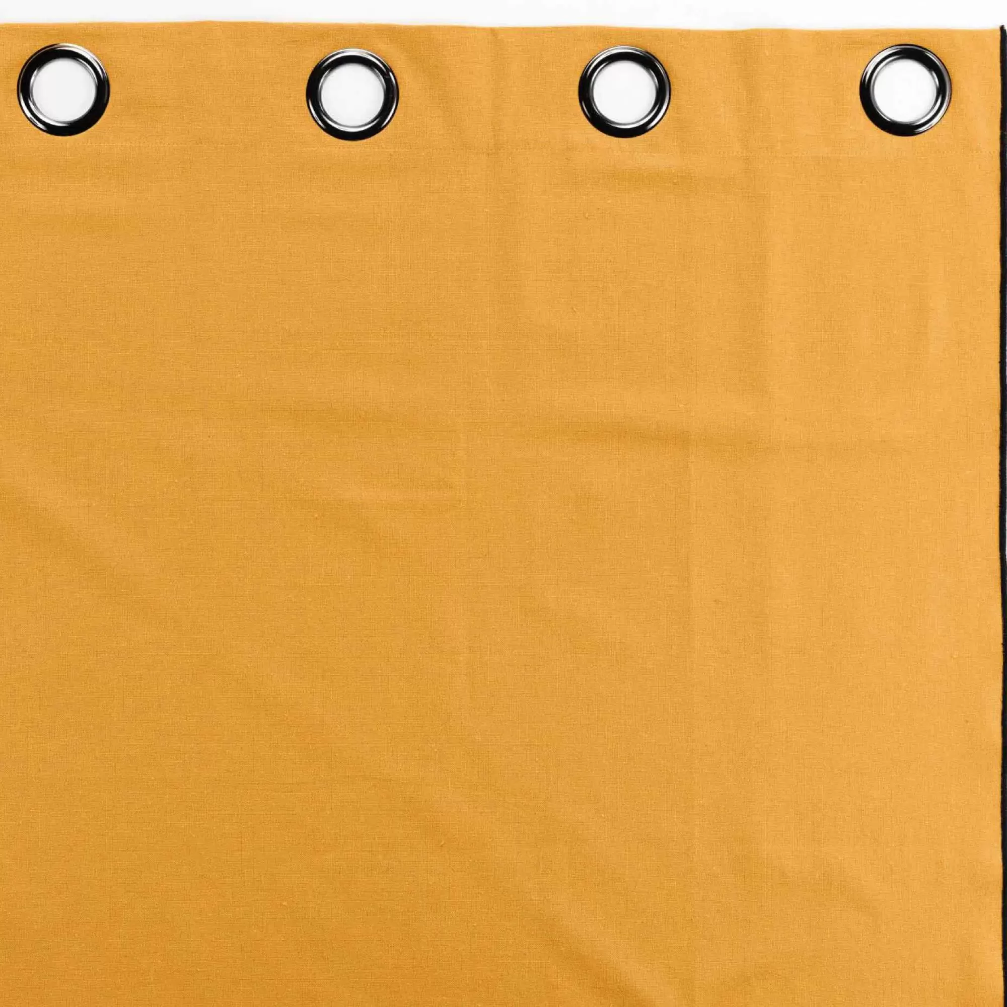 Stokomani Rideaux Et Voilages<Rideau en coton recyclé jaune moutarde 140x240cm