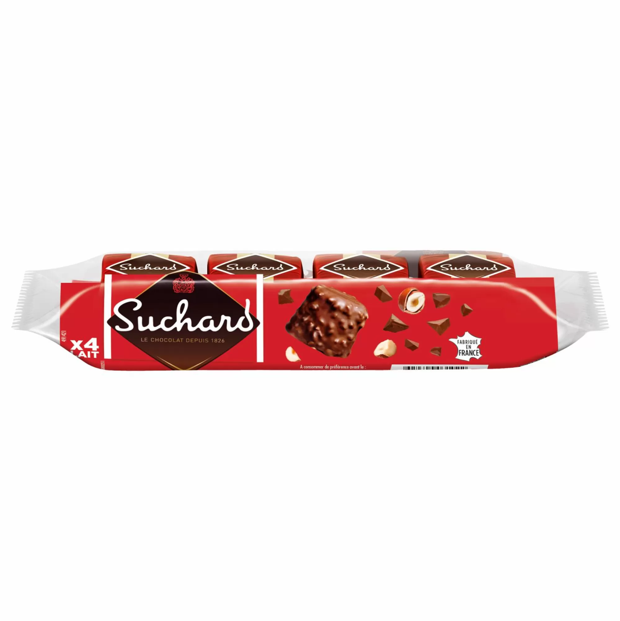 SUCHARD Épicerie Sucrée<4 rochers chocolat au lait