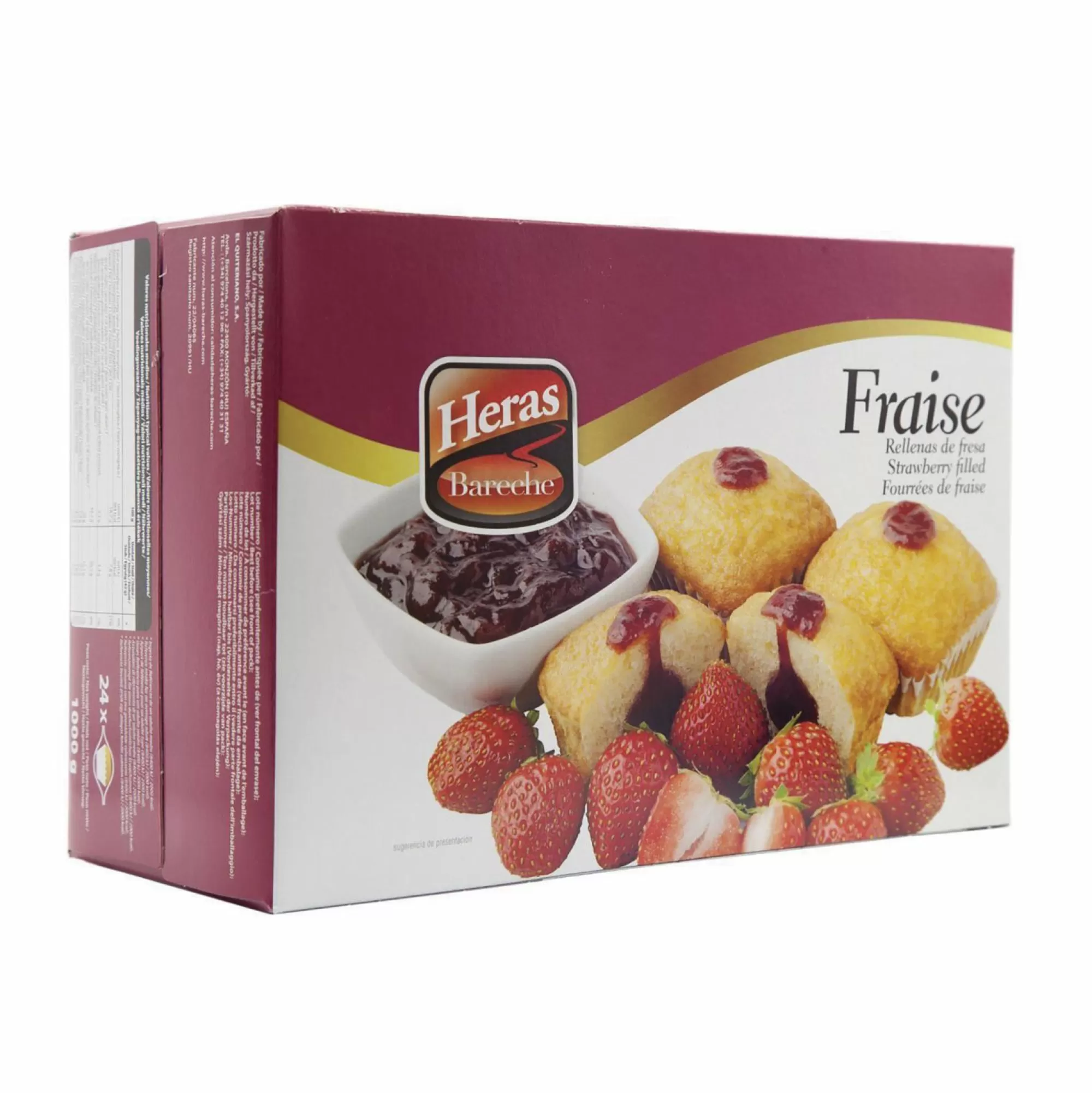 Stokomani Épicerie Sucrée<Sachet de 24 madeleines fourrées à la fraise