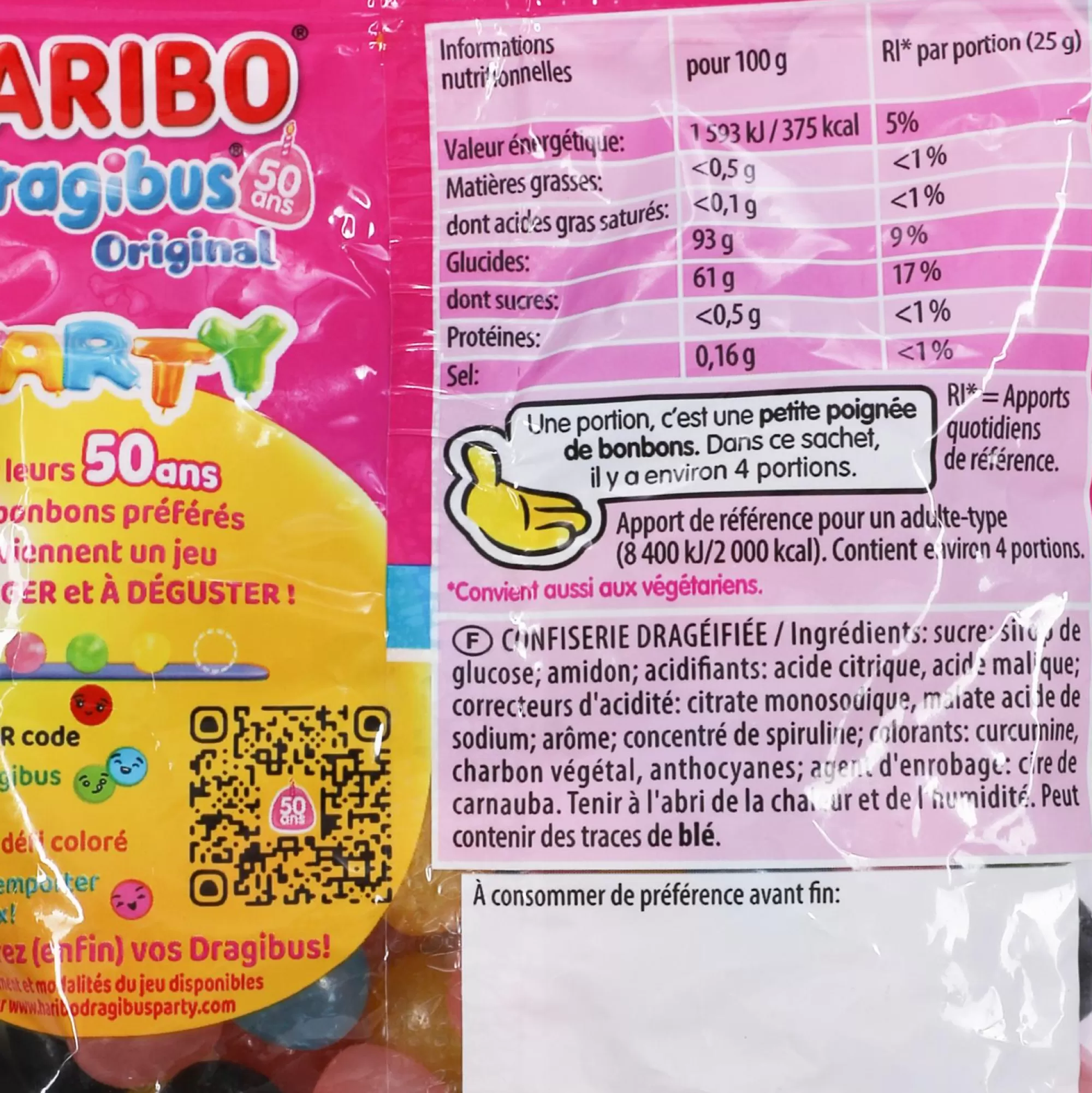 HARIBO Épicerie Sucrée<Sachet de bonbons Dragibus