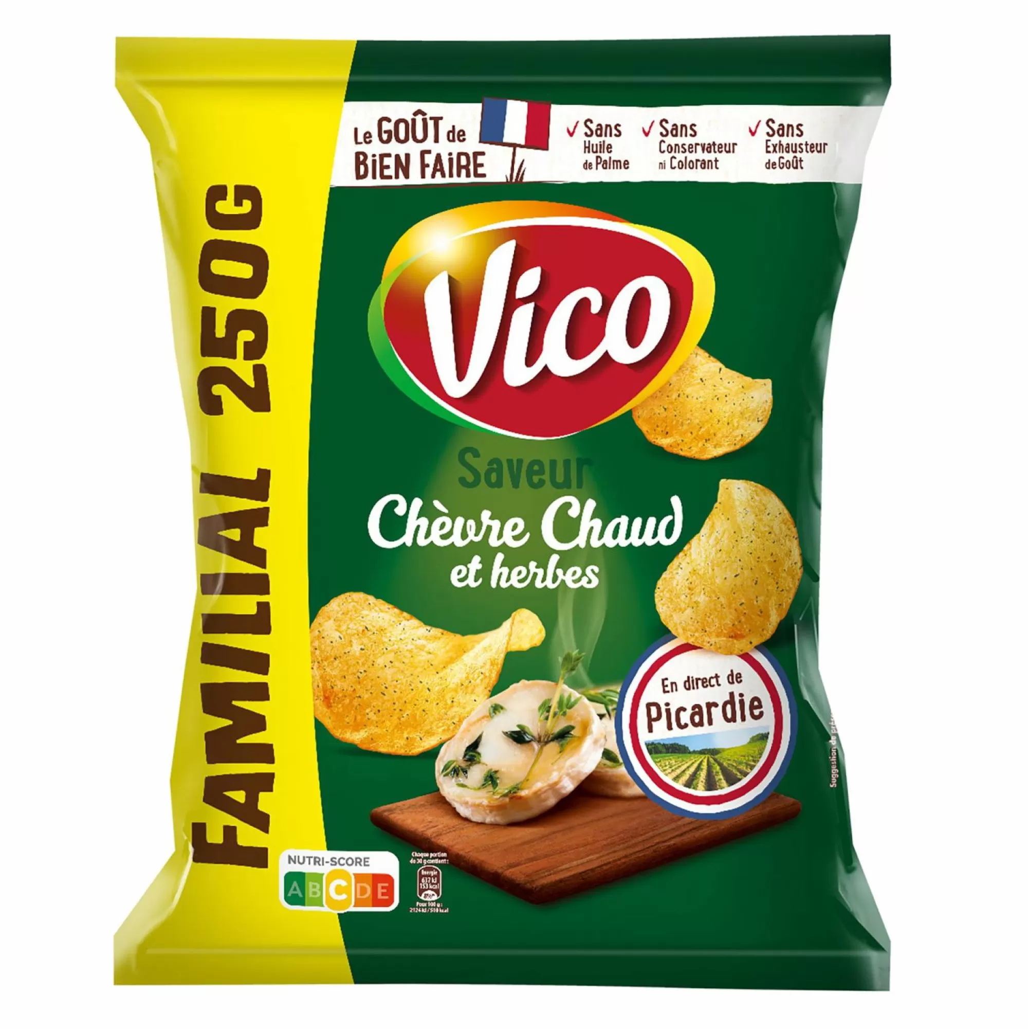 VICO Épicerie Salée<Sachet de chips saveur chèvre chaud et herbes