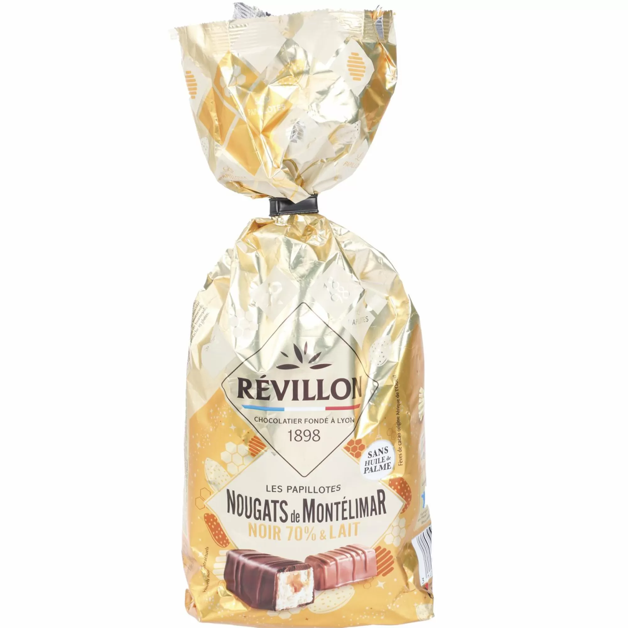 Stokomani Épicerie Sucrée<Sachet de papillotes nougats de Montelimar noir 70% et lait