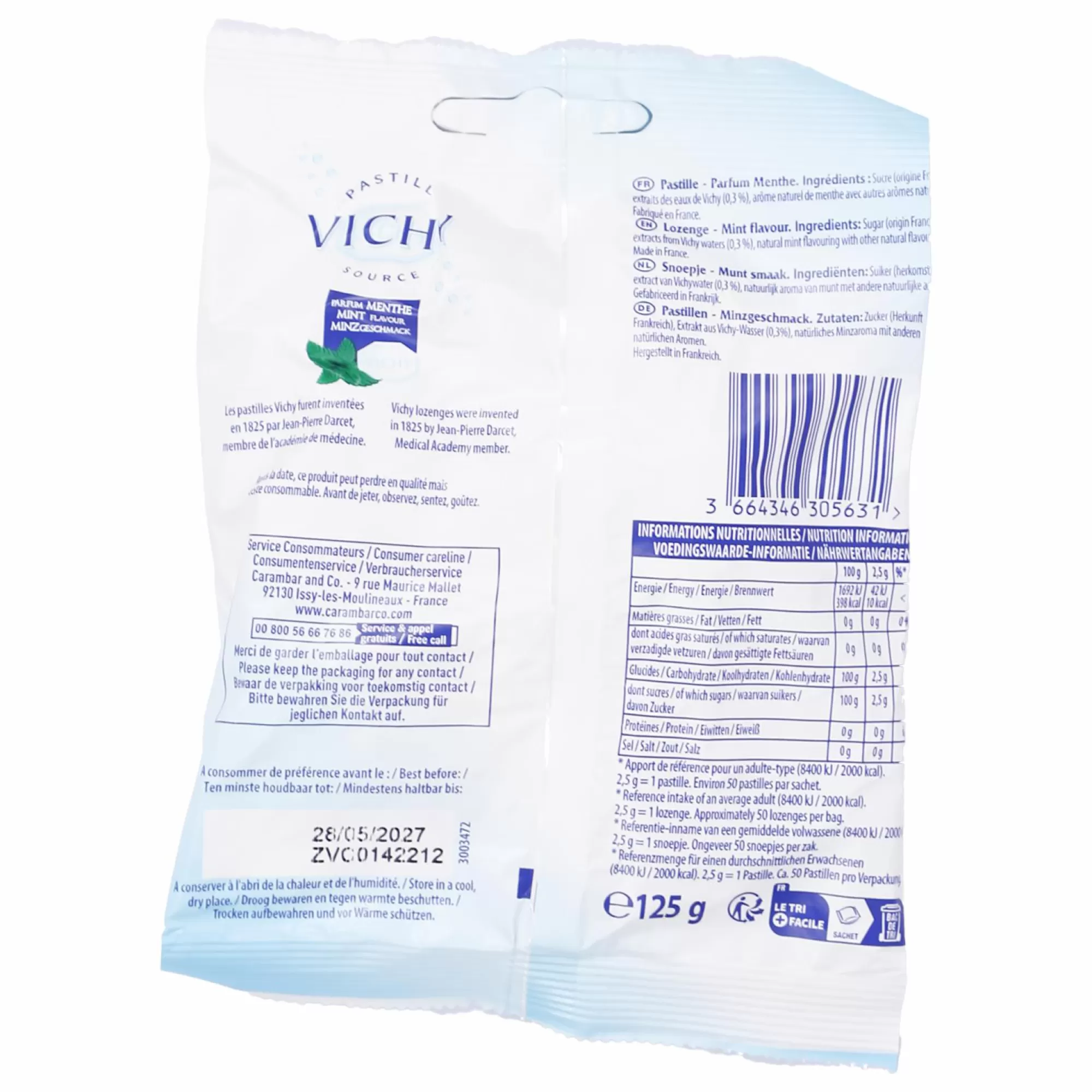 VICHY Épicerie Sucrée<Sachet pastille à la menthe