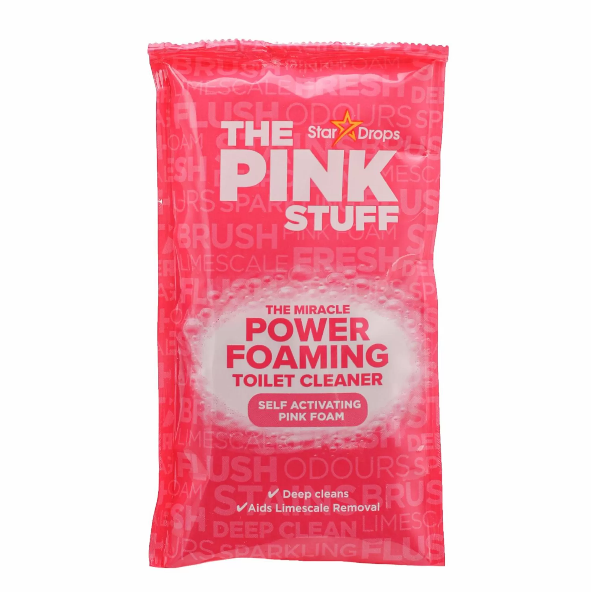 THE PINK STUFF Produits Ménagers<3 sachets de nettoyage toilette mousse active