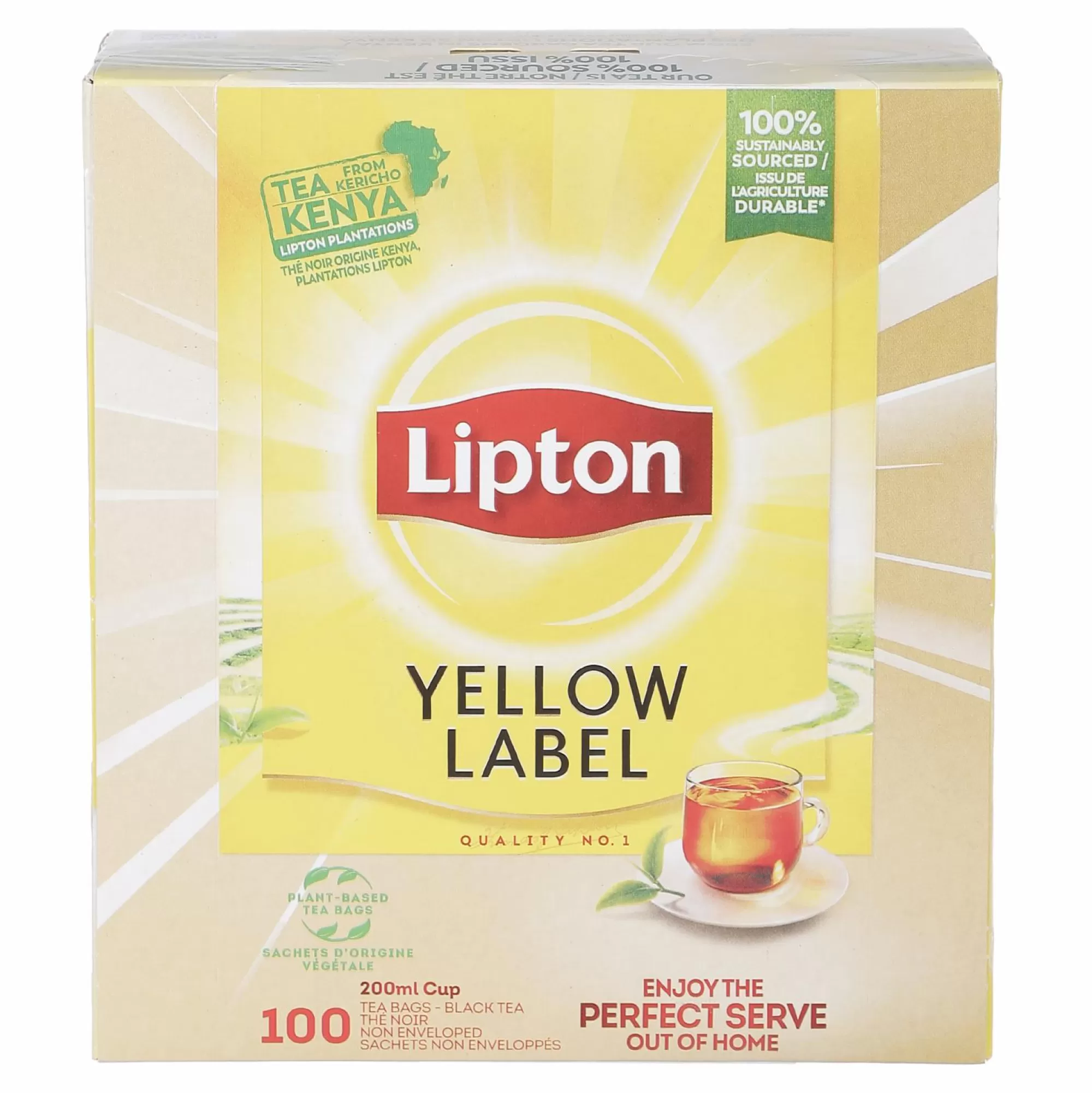 LIPTON Boissons<100 sachets de Thé Yellow label