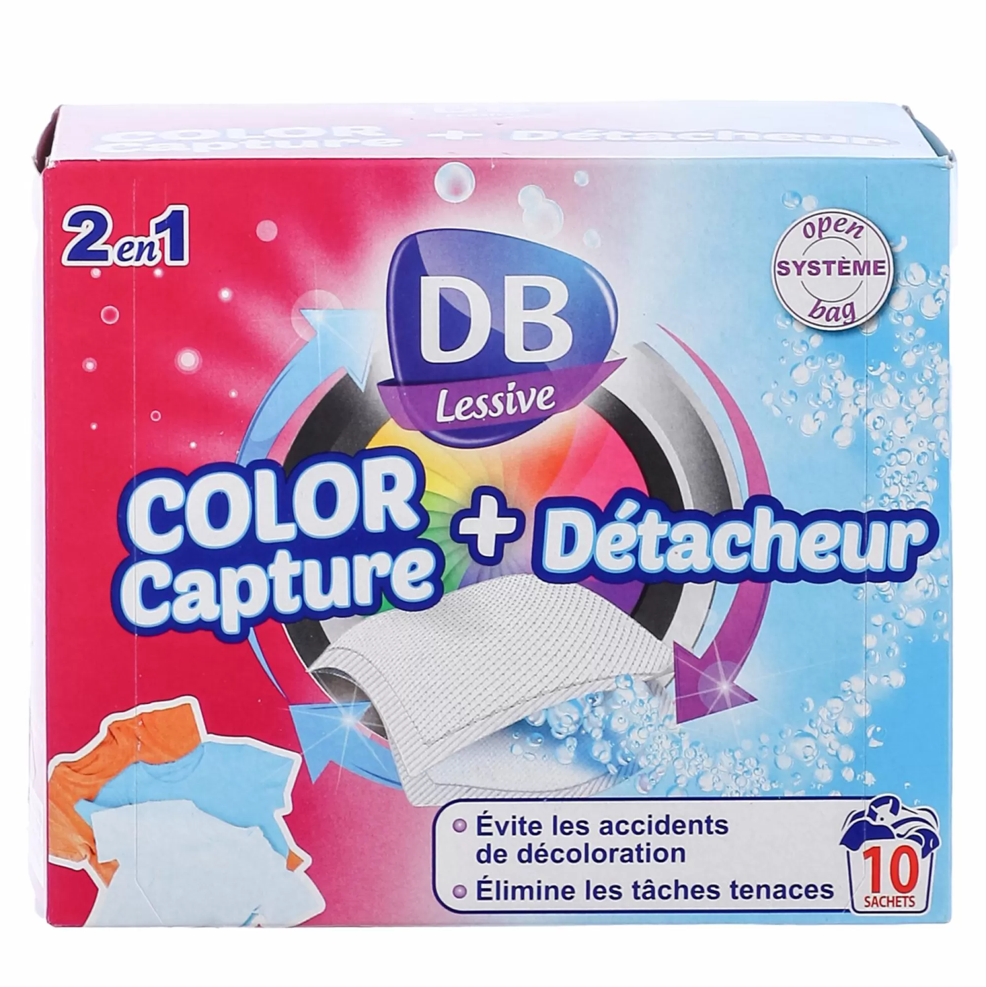 DB Entretien Du Linge<10 sachets détachants + anti transfert de couleur