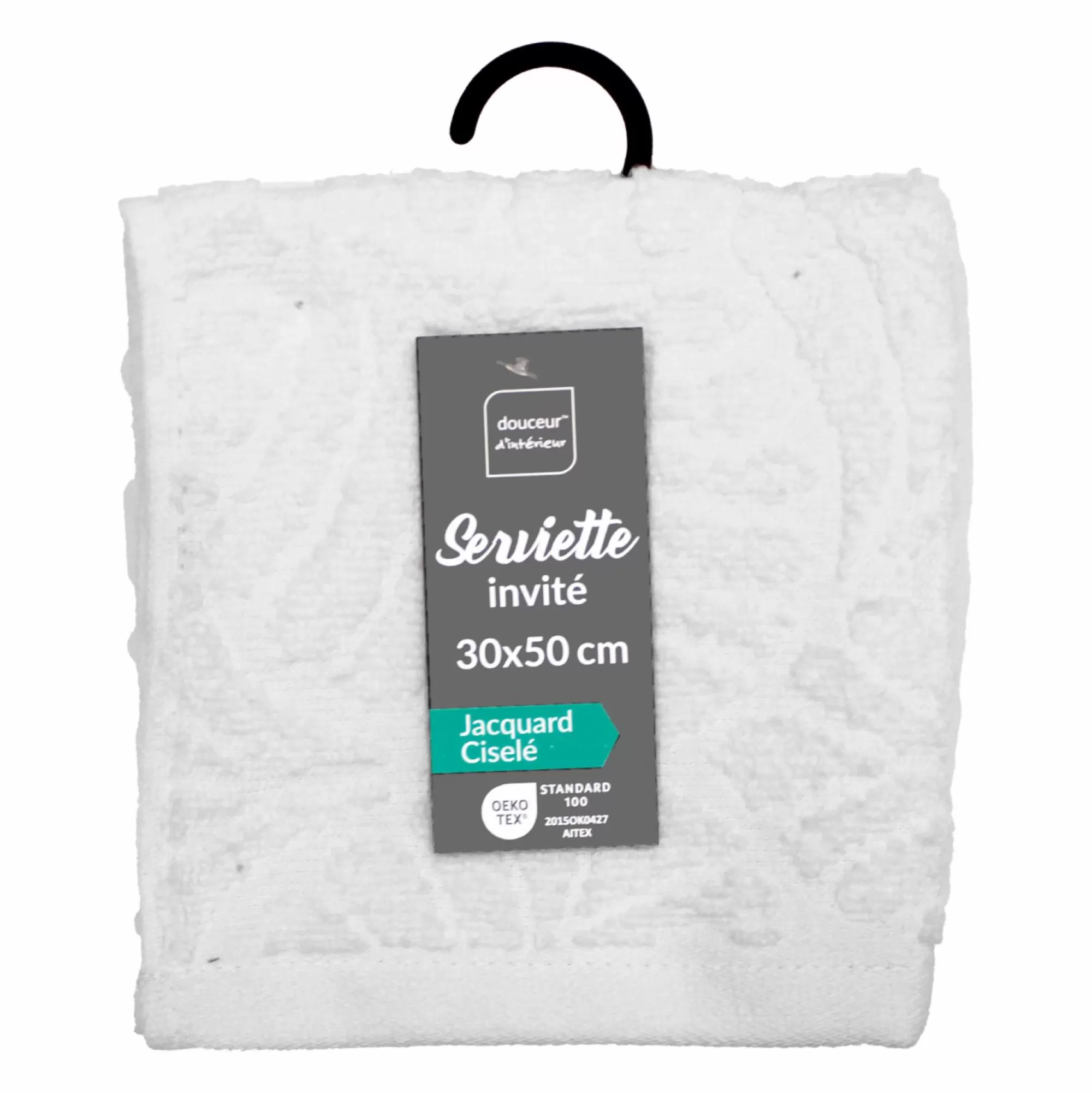 Stokomani Linge De Bain | Salle De Bain Et Wc<Serviette invitée Madeira Blanc