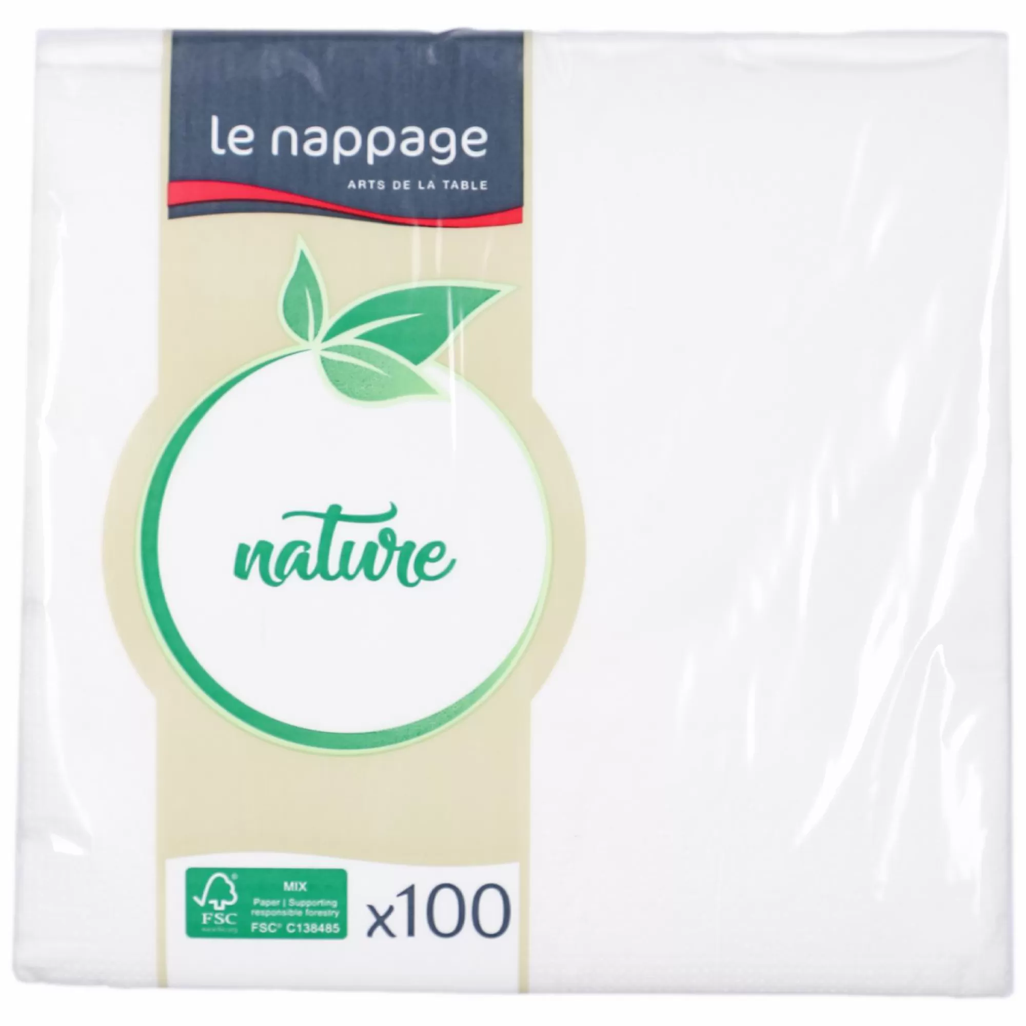 Stokomani Vaisselle Jetable | Pique-Nique Et Camping<100 serviettes blanches 2 plis