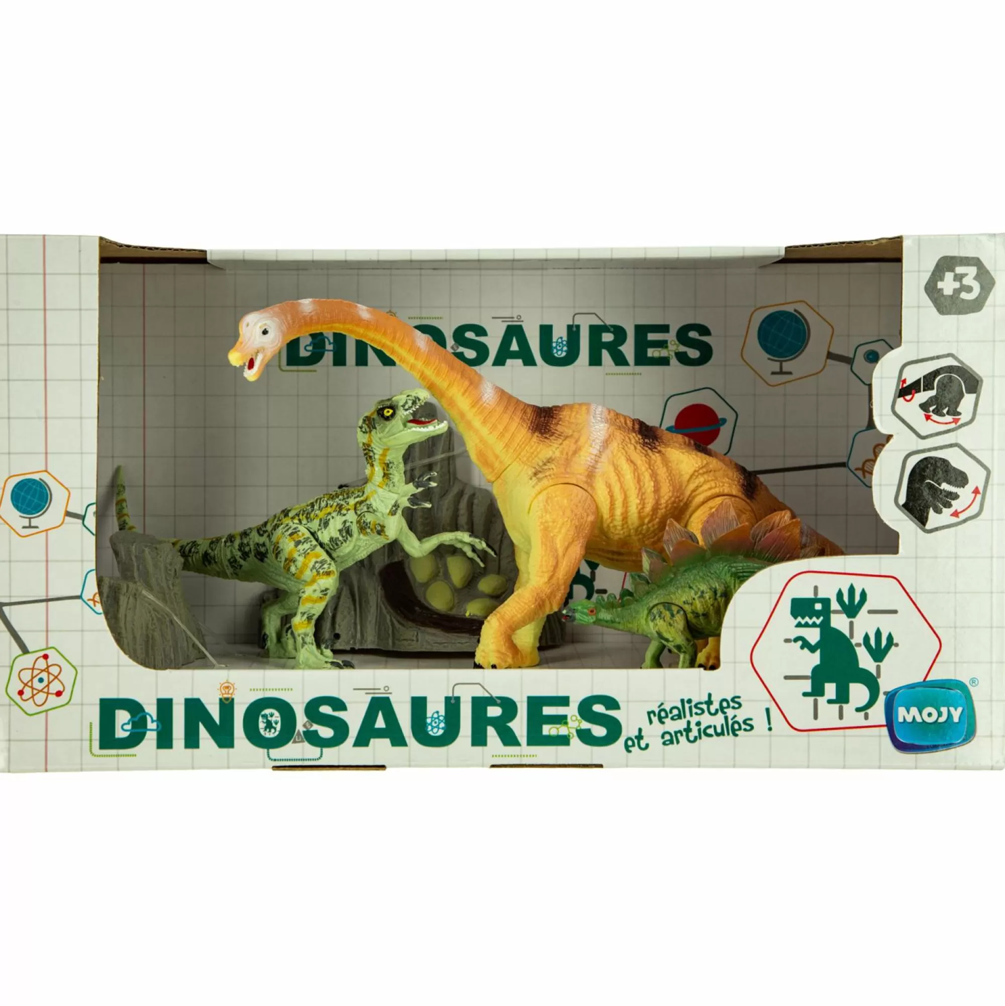 MOJY Jouet | De 2 À 4 Ans<Set de 3 dinosaures