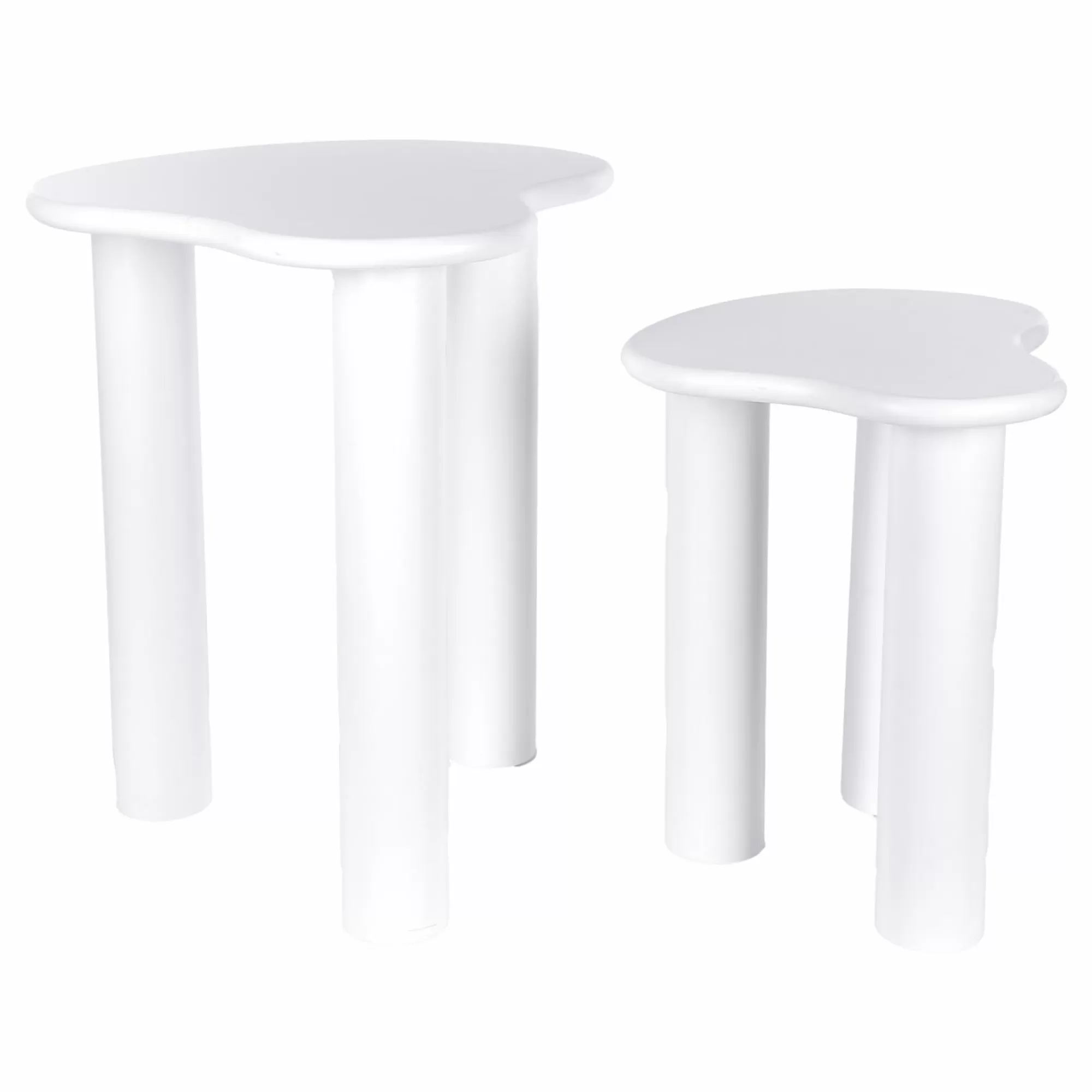 DECLIC HOME Mobilier<Set de 2 tables blanches