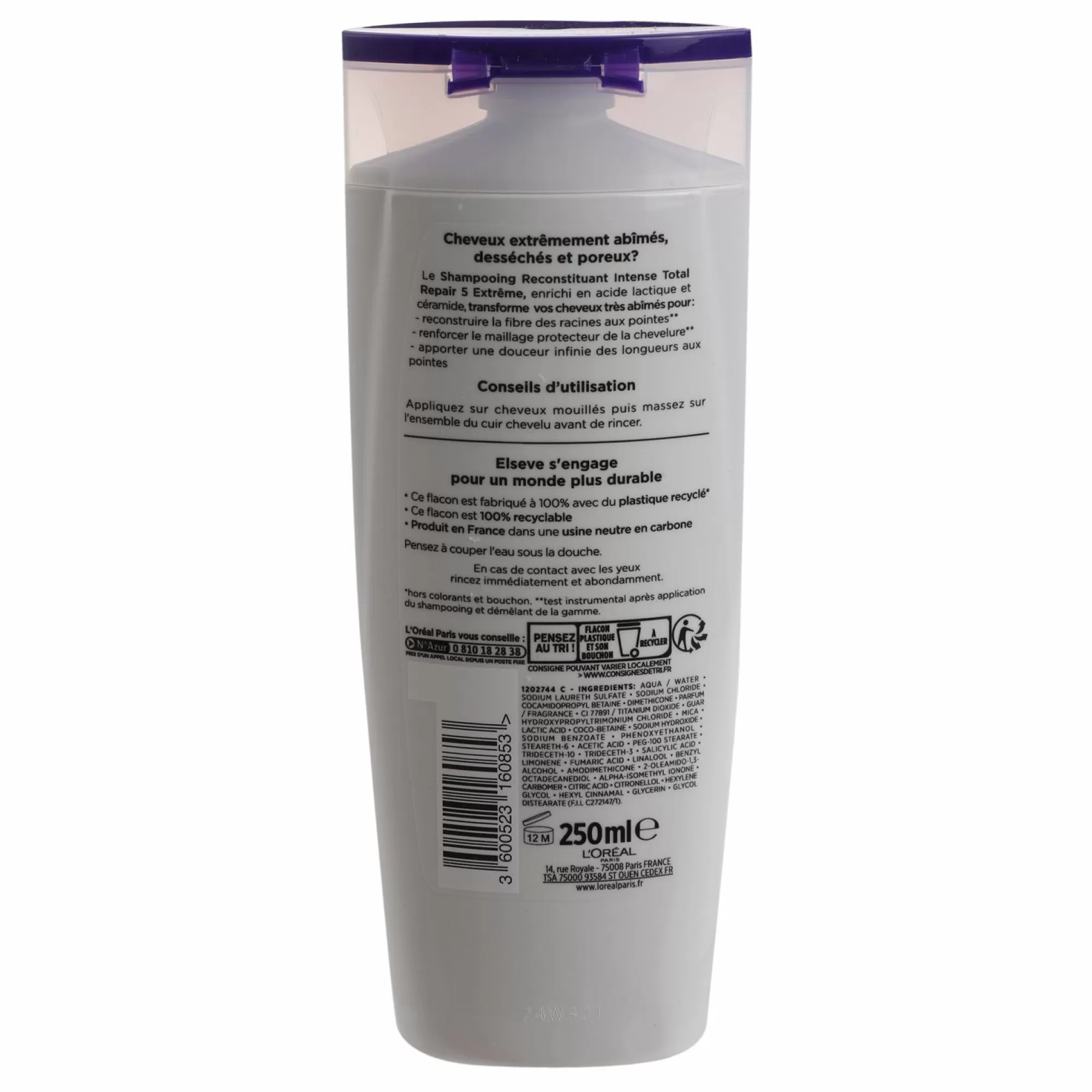 ELSEVE Cheveux<Shampoing total repair reconstituant intense