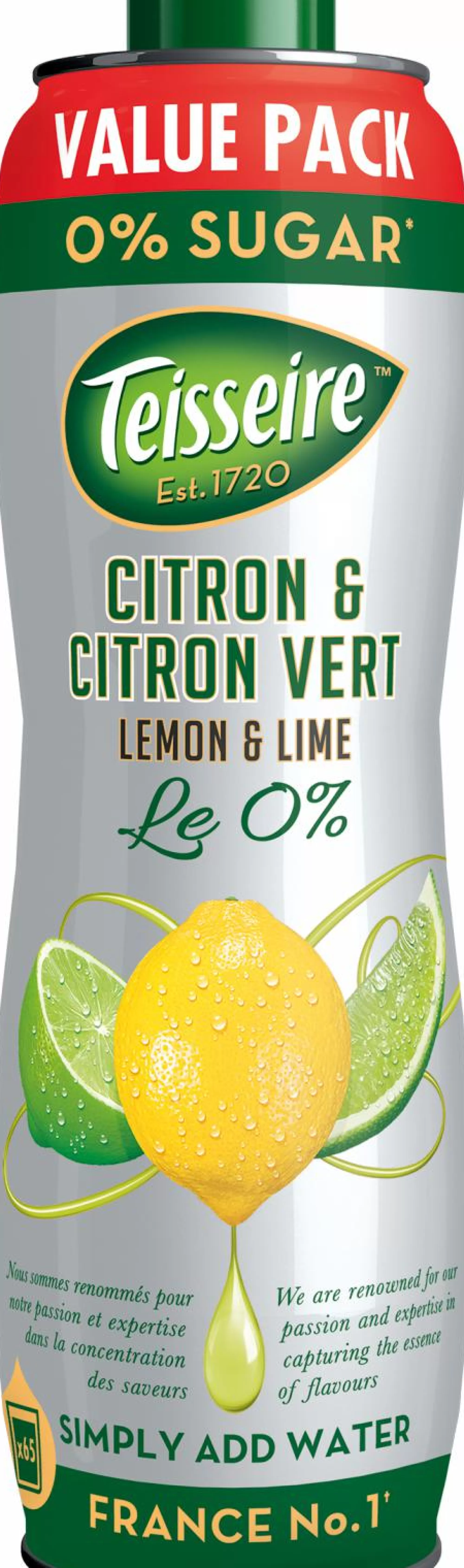 TEISSEIRE Boissons<Sirop de citron et citron vert