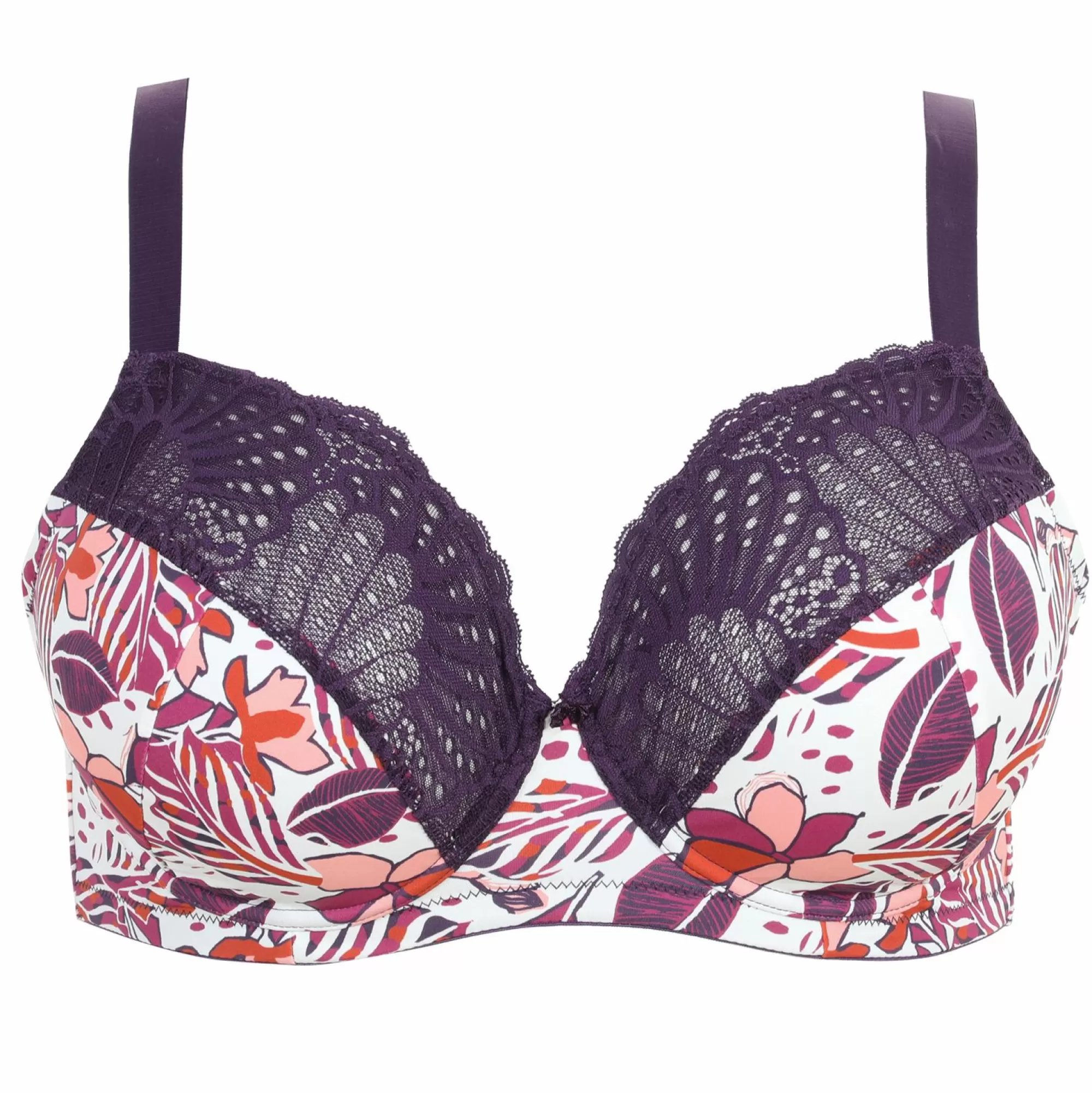 SEDUCCIA Lingerie Et Vêtements De Nuit<Soutien gorges fleuri grand maintient Blanc