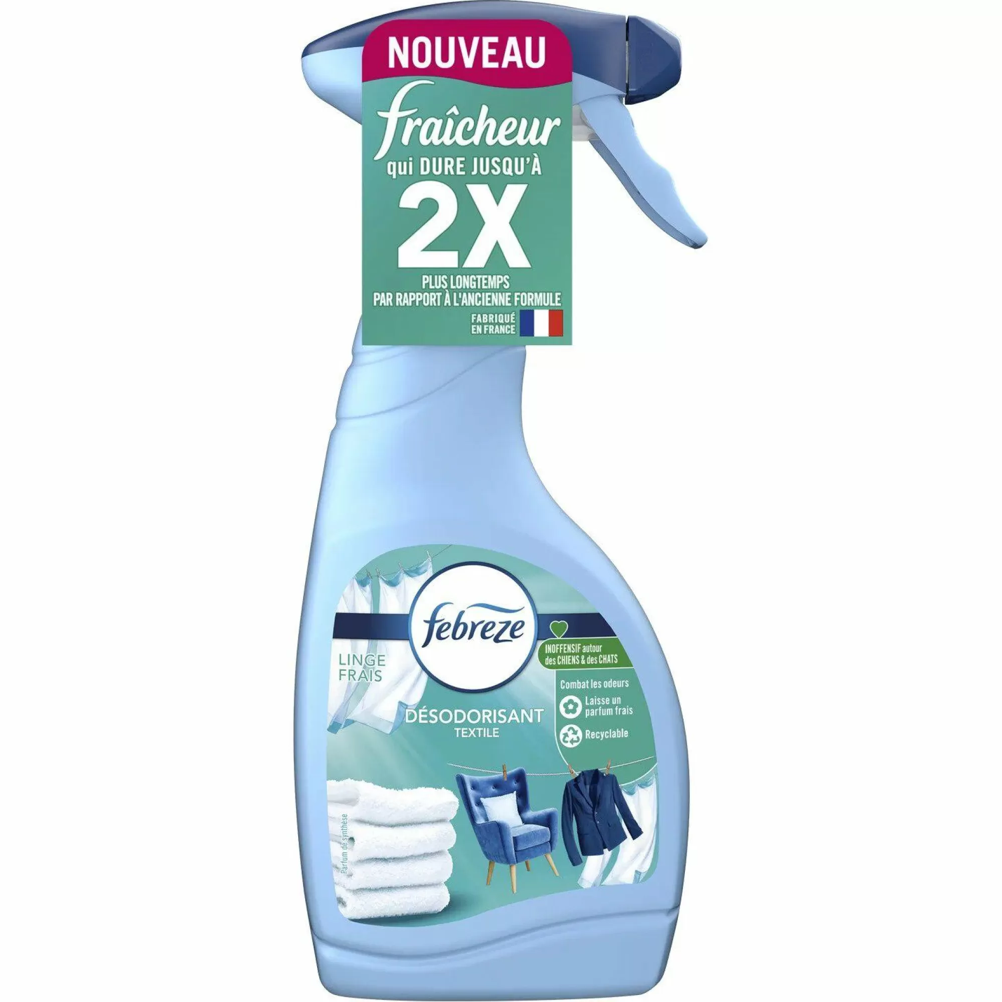 FEBREZE Produits Ménagers<Spray désodorisant textile linge frais