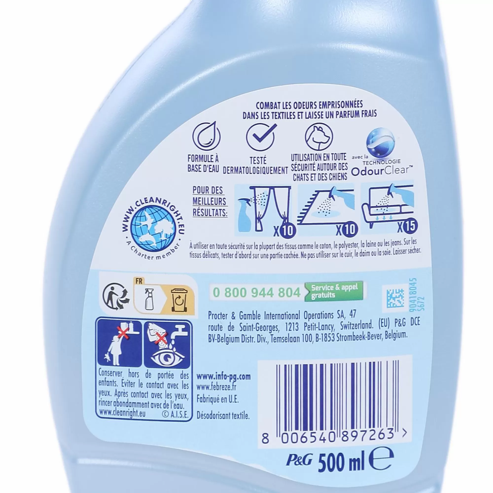 FEBREZE Produits Ménagers<Spray désodorisant textile réducteur d'allergènes