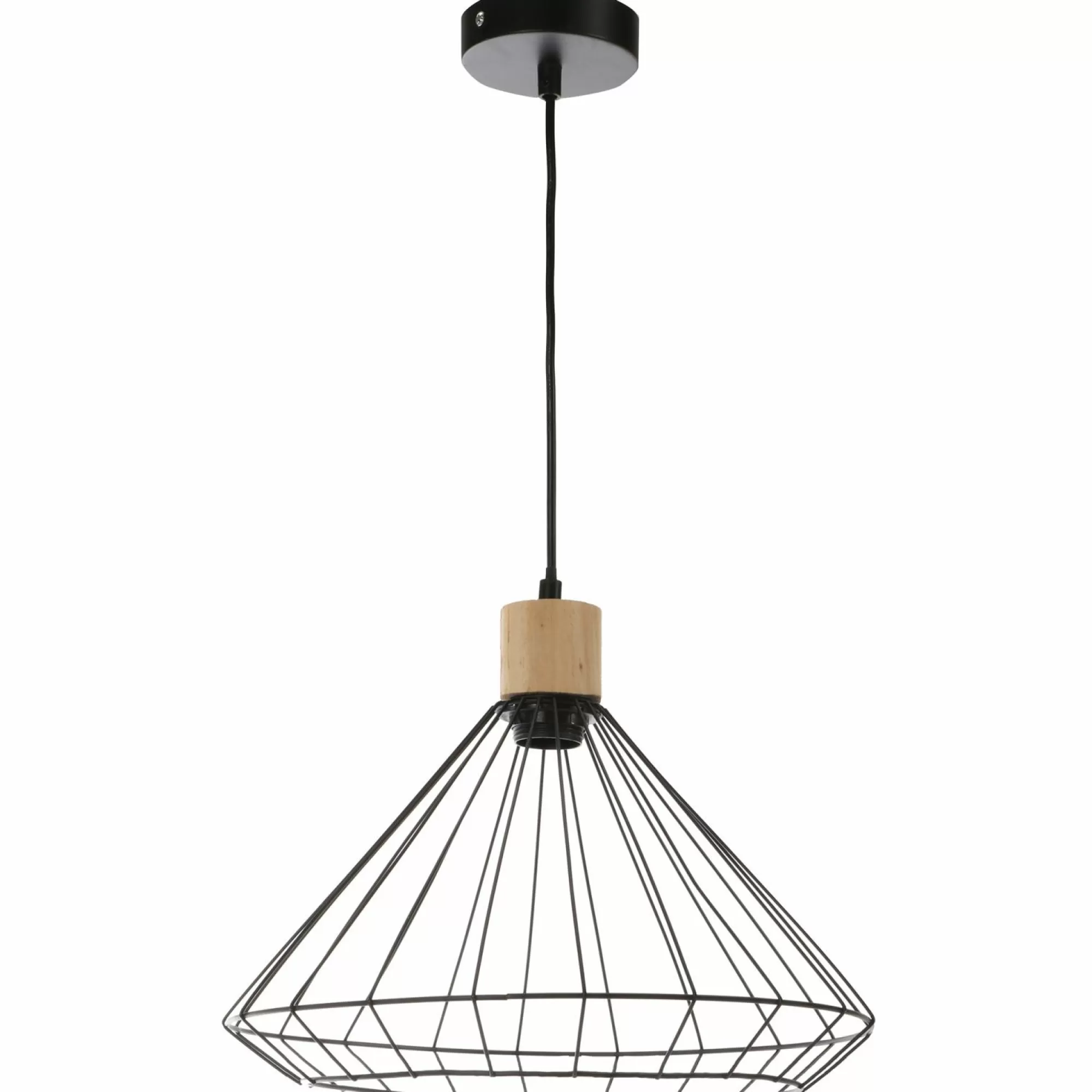 DECLIC HOME Luminaires<Suspension filament métal noire