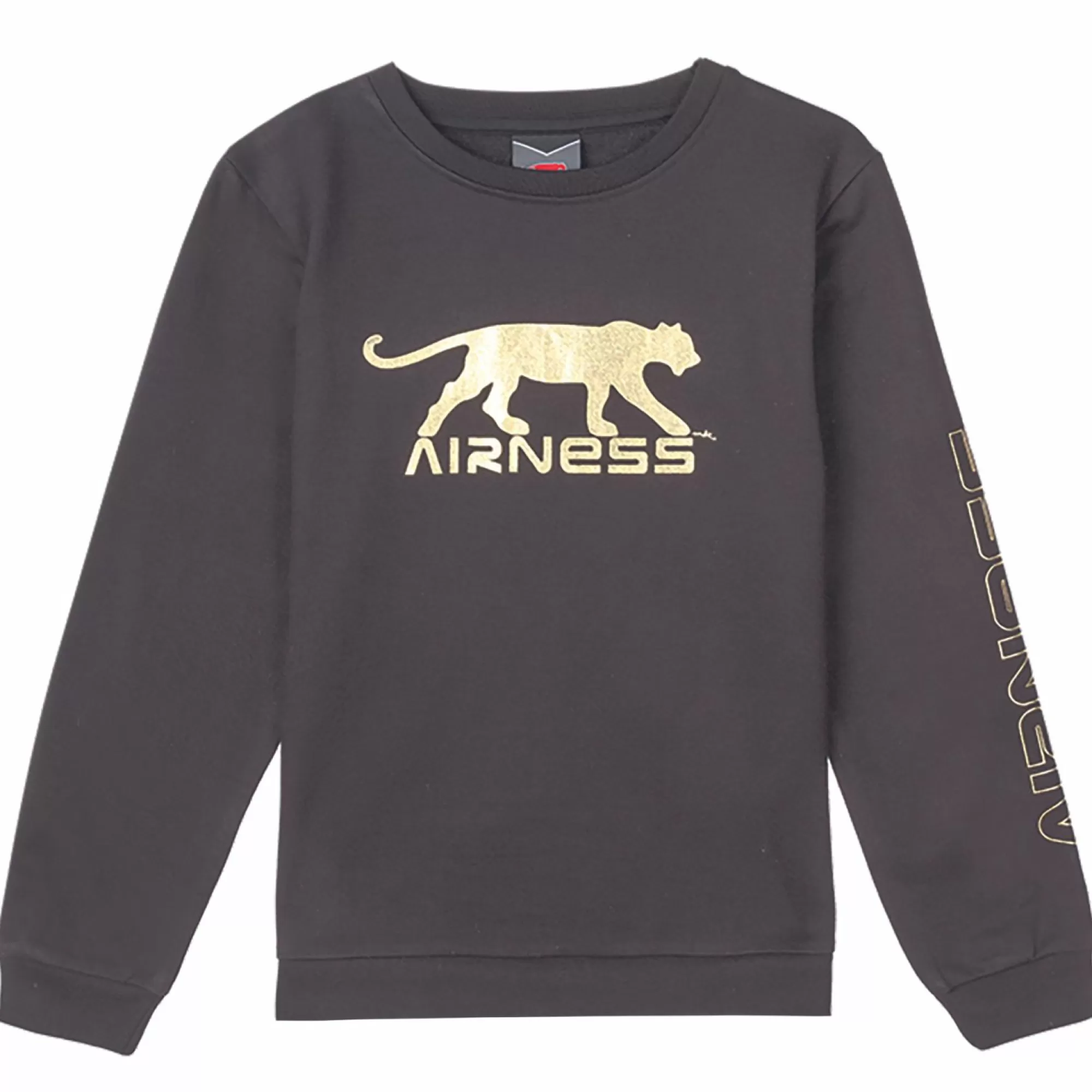 AIRNESS Hauts<Sweat col rond 8/14 ans Noir