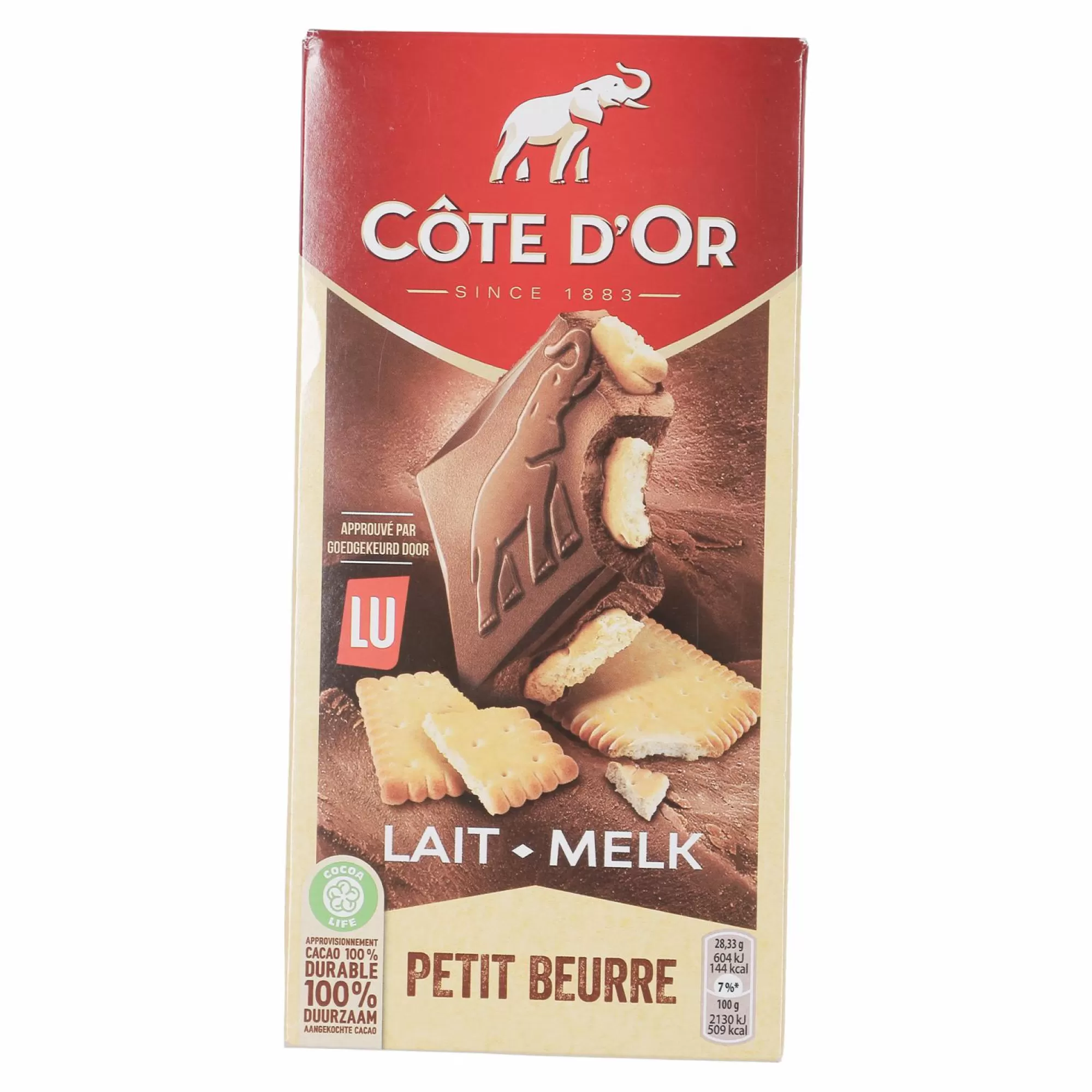 COTE D OR Épicerie Sucrée<Tablette de chocolat au lait petit beurre