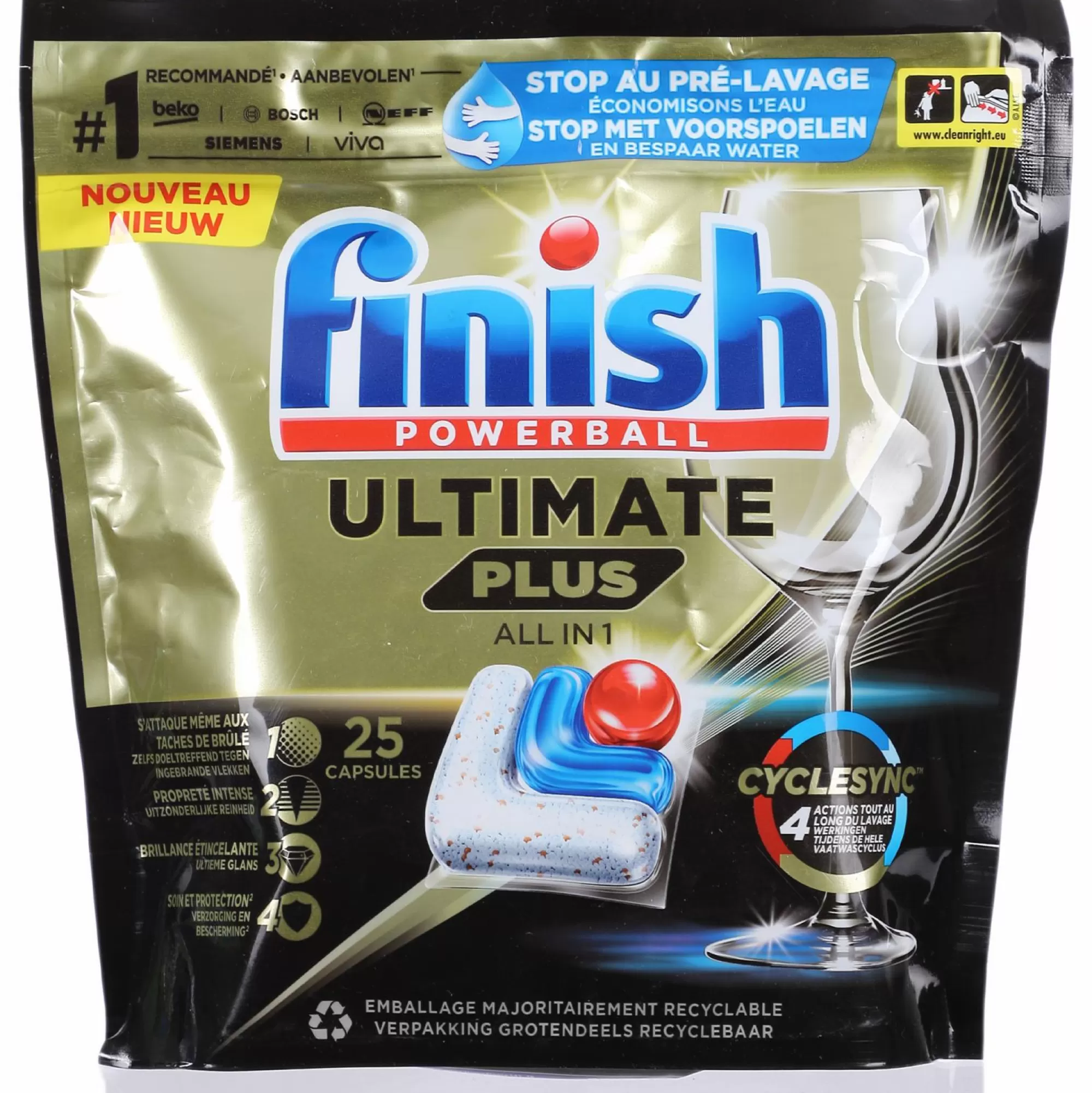 FINISH Produits Ménagers<25 Tablettes lave-vaisselle all in 1 ultimate plus