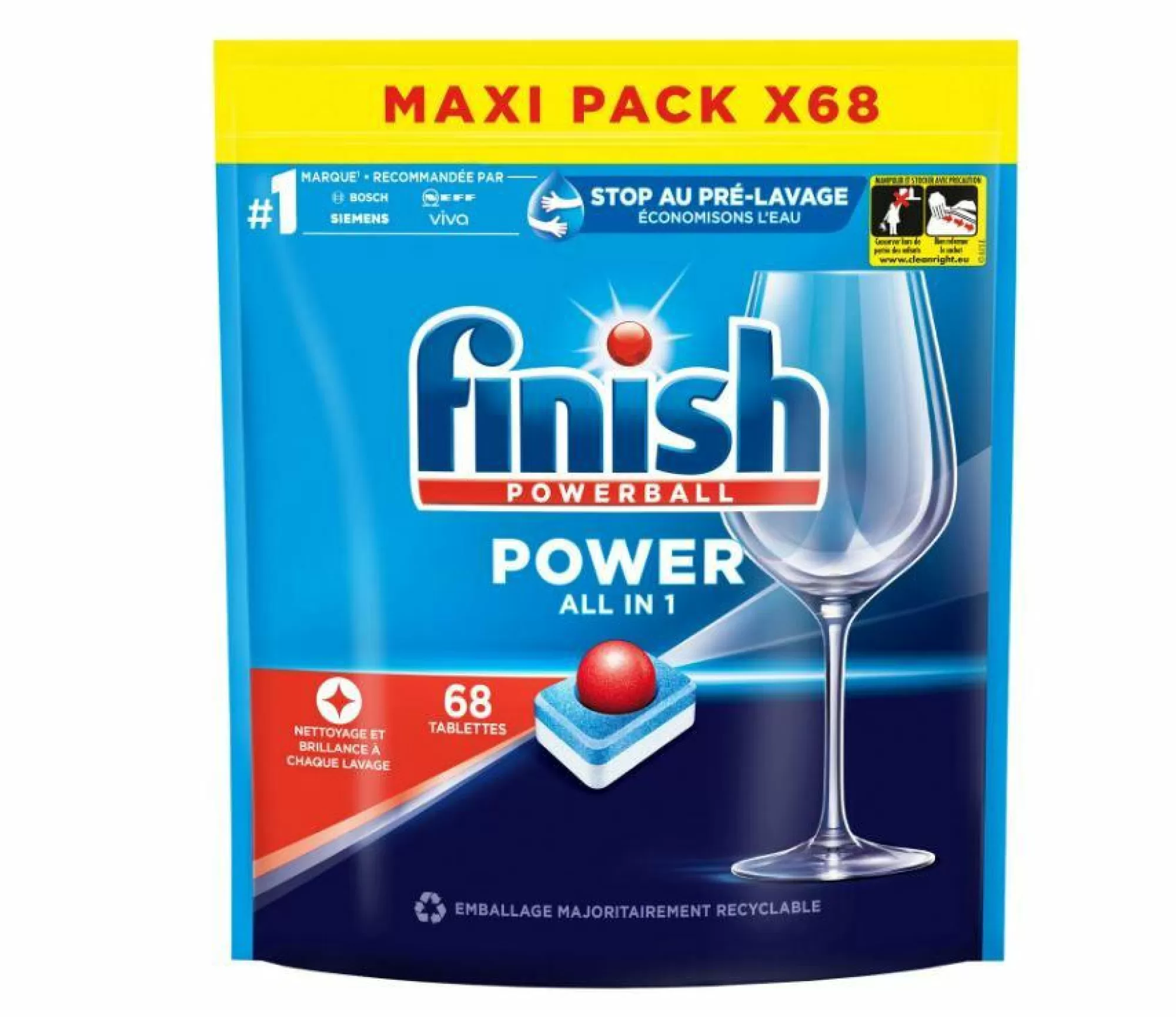 FINISH Produits Ménagers<69 tablettes lave-vaisselle tout en 1