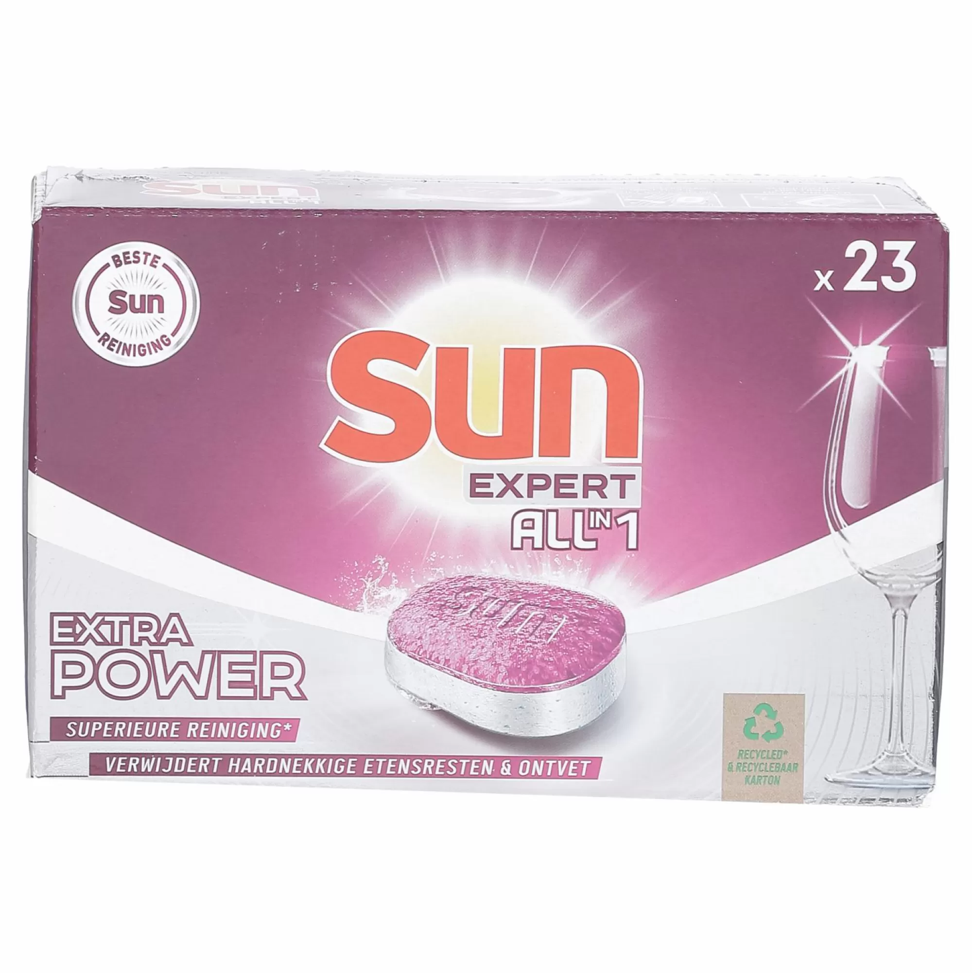 SUN Produits Ménagers<23 tablettes pour lave-vaisselle tout en 1 Extra Power