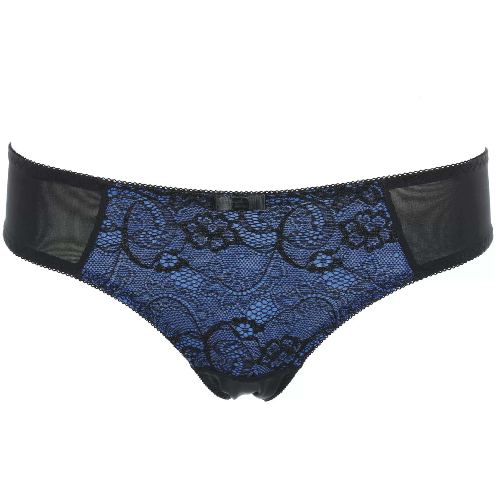 MANOUKIAN Lingerie Et Vêtements De Nuit<Tanga / slip en dentelle bleu et noir