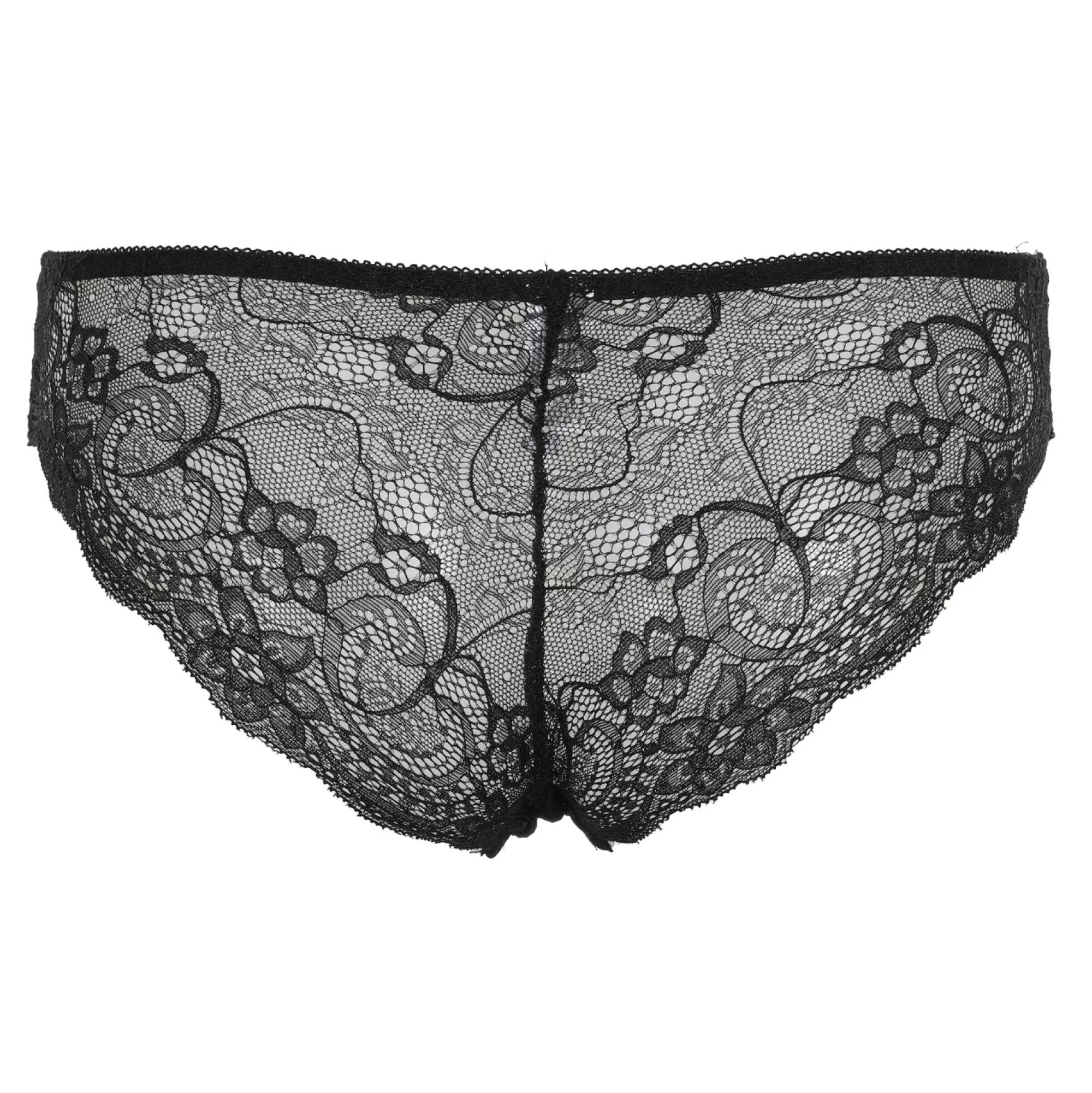 MANOUKIAN Lingerie Et Vêtements De Nuit<Tanga / slip en dentelle bleu et noir