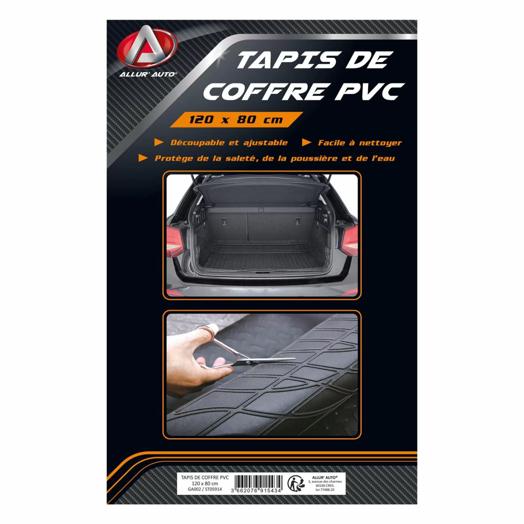 ALLUR'AUTO Accessoires Automobiles<Tapis de coffre en PVC