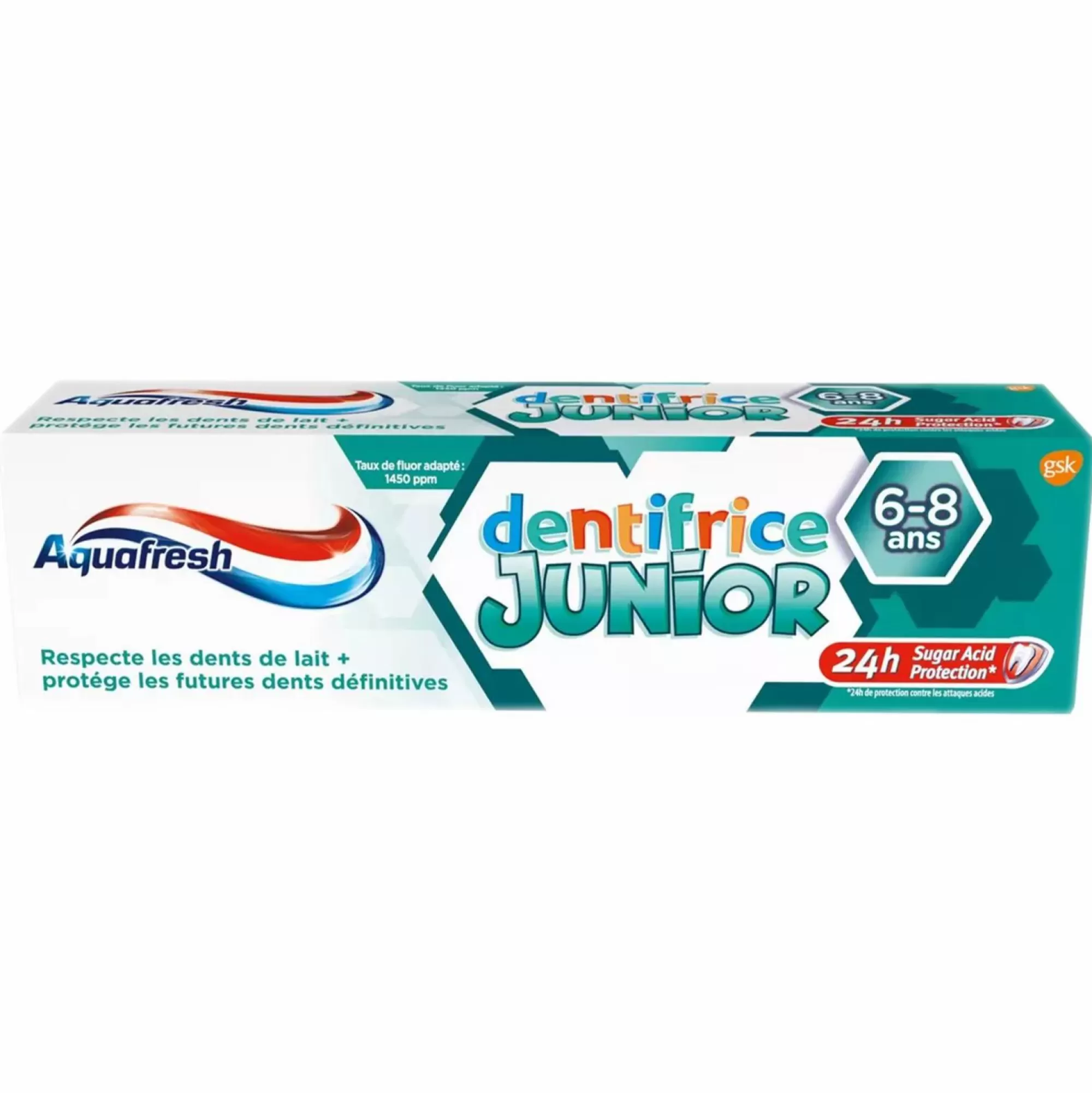 AQUAFRESH Hygiène<Tube de dentifrice junior 6 ans +