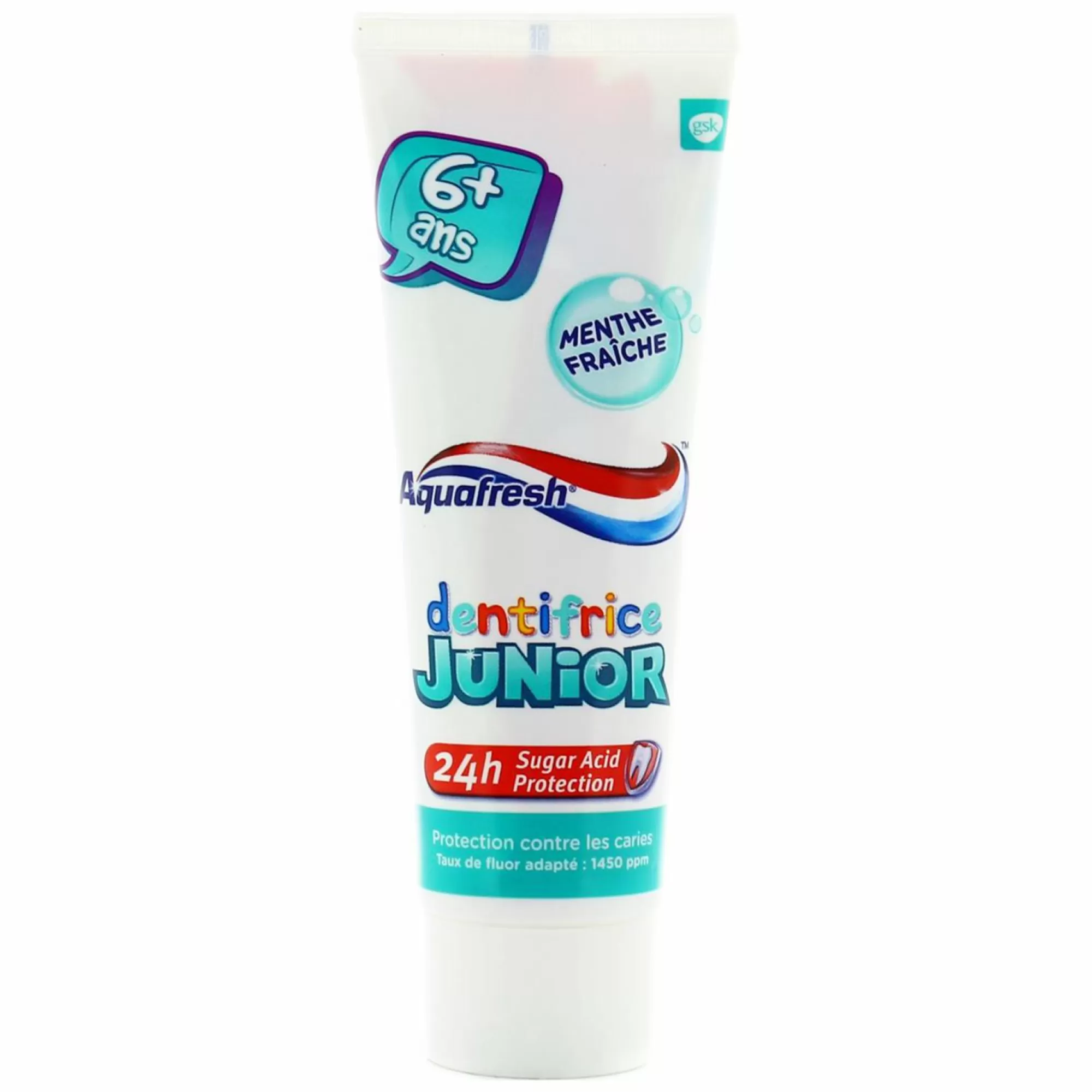 AQUAFRESH Hygiène<Tube de dentifrice junior 6 ans +