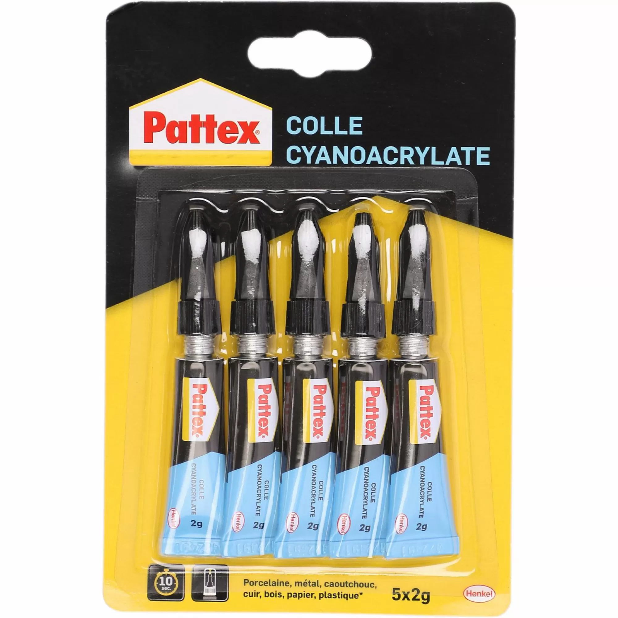 PATTEX Outils De Bricolage<5 tubes de colle liquide 5X2g