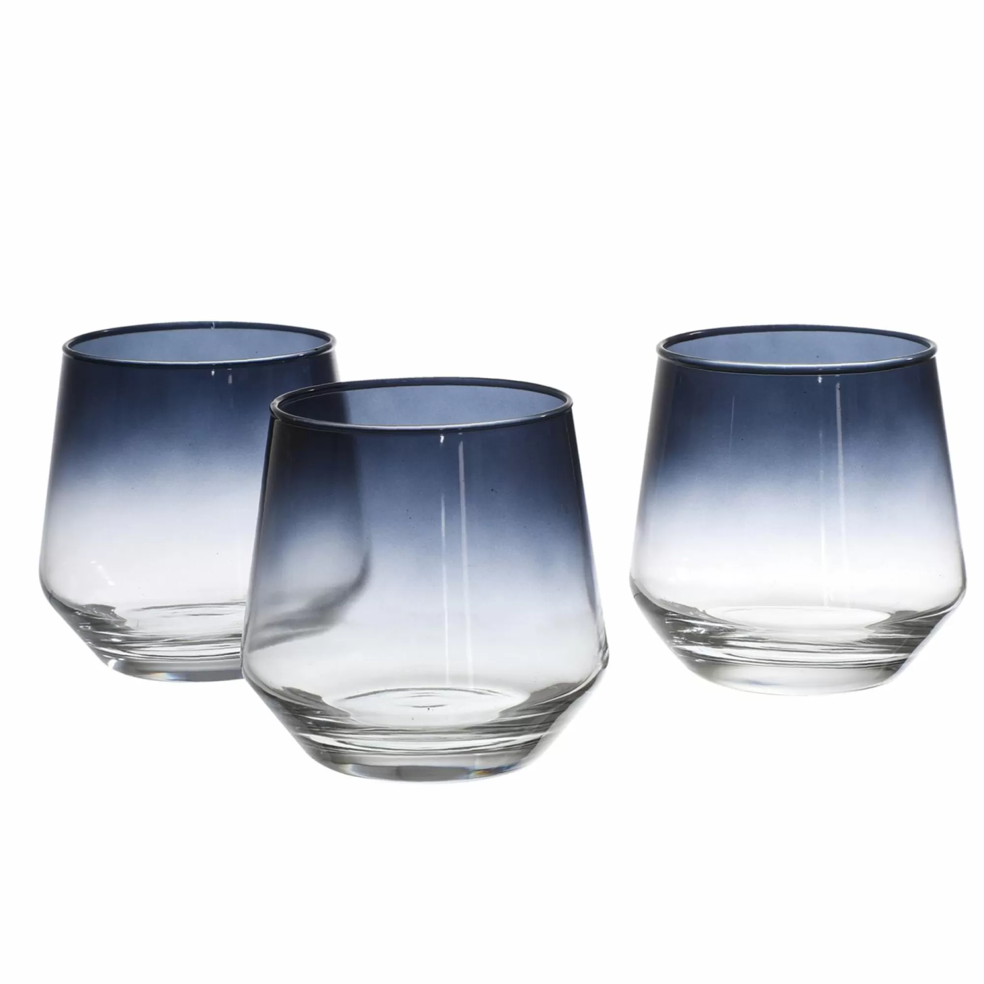 DECLIC HOME Vaisselle Et Service<3 verres à eau en verre fumé