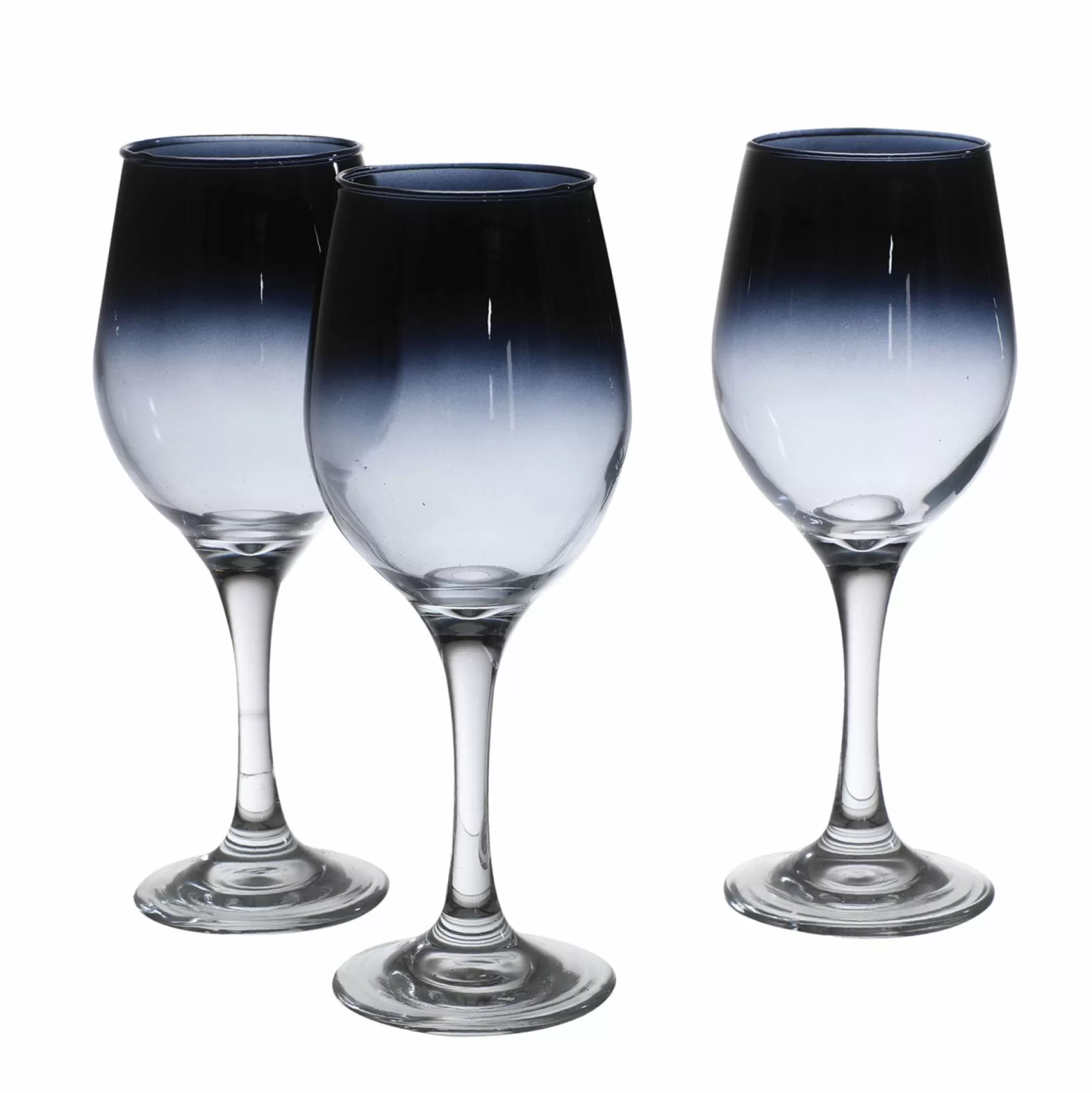 DECLIC HOME Vaisselle Et Service<3 verres à pied en verre fumé