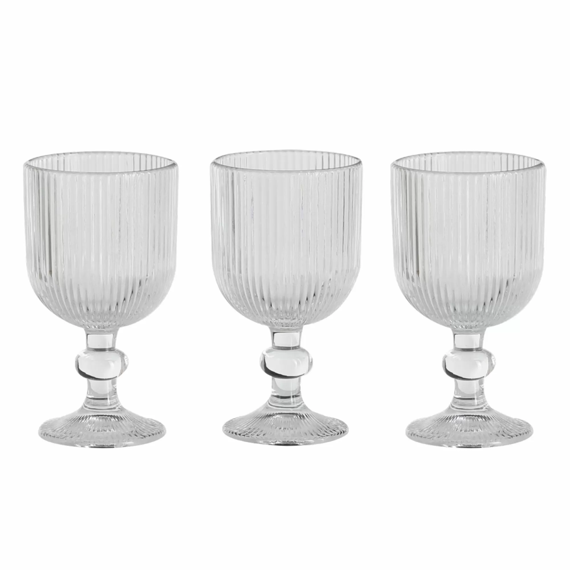 COOK KEEN Vaisselle Et Service<3 verres à pied stries 380ml