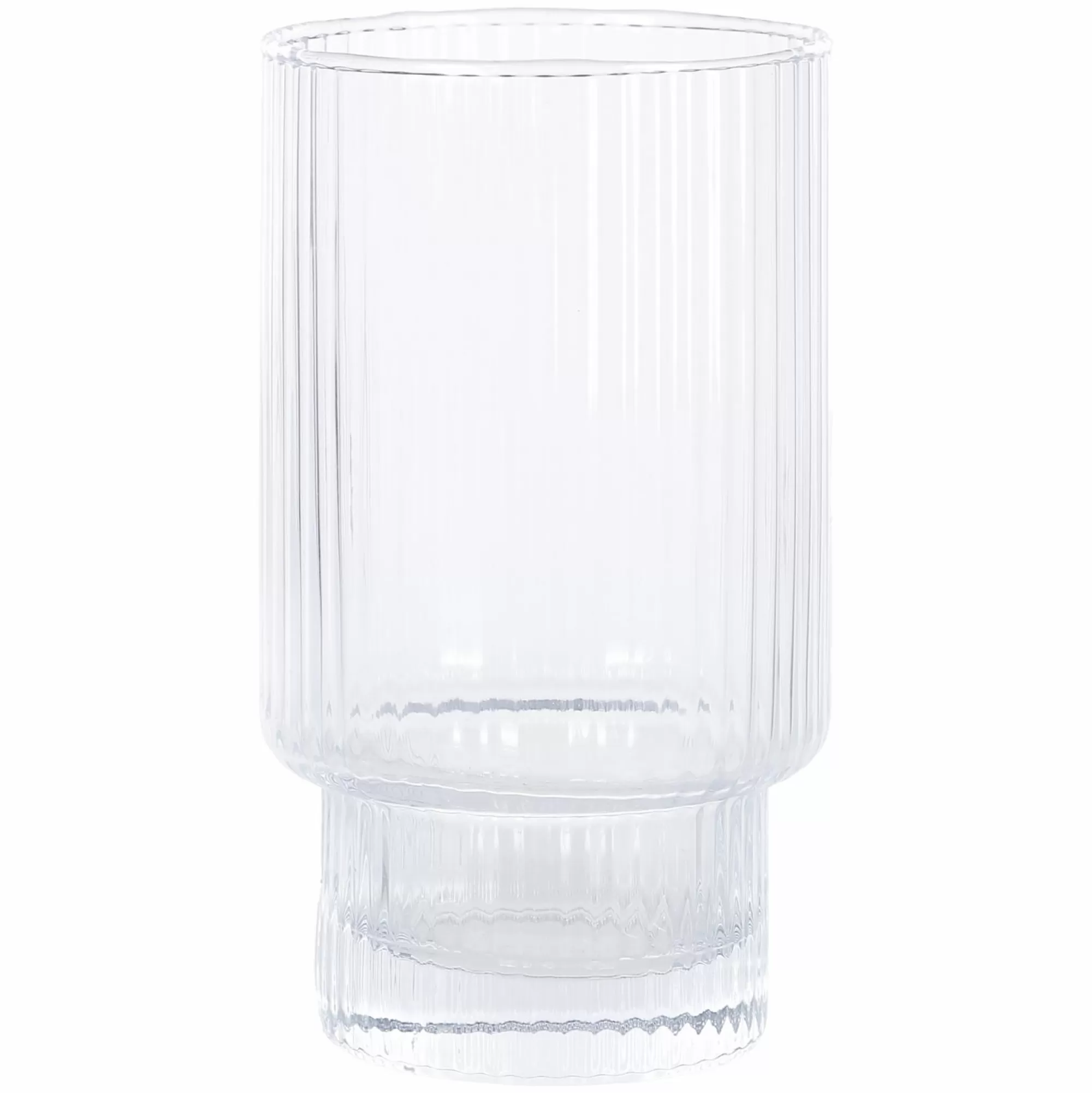 COOK KEEN Vaisselle Et Service<3 verres Zada hauts striés transparents